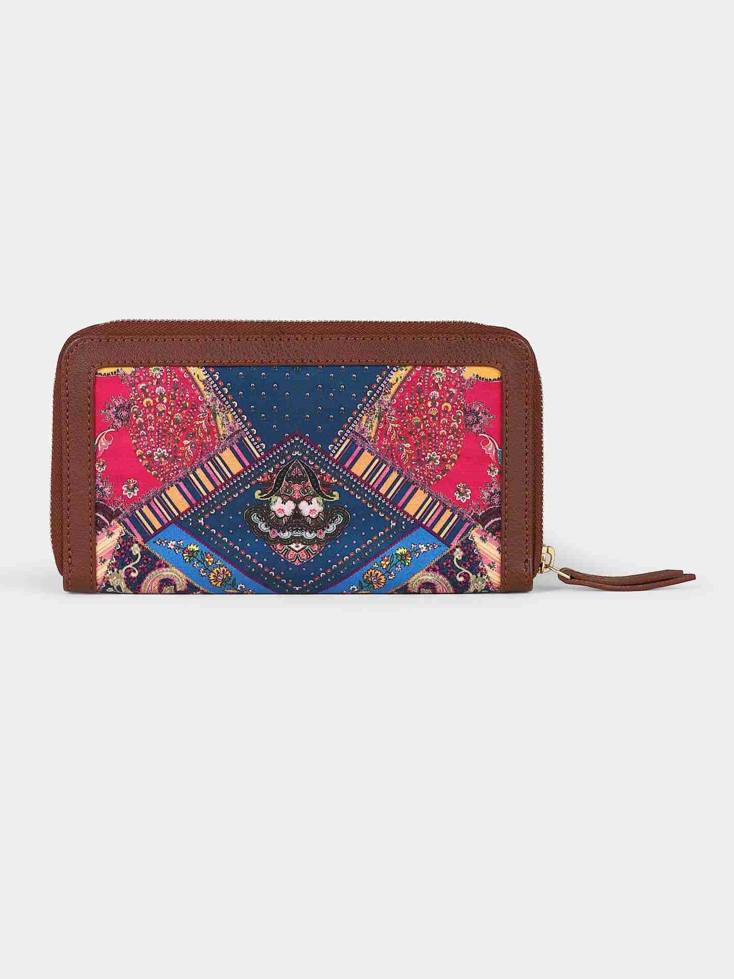 Blue Patch Paisley Wallet