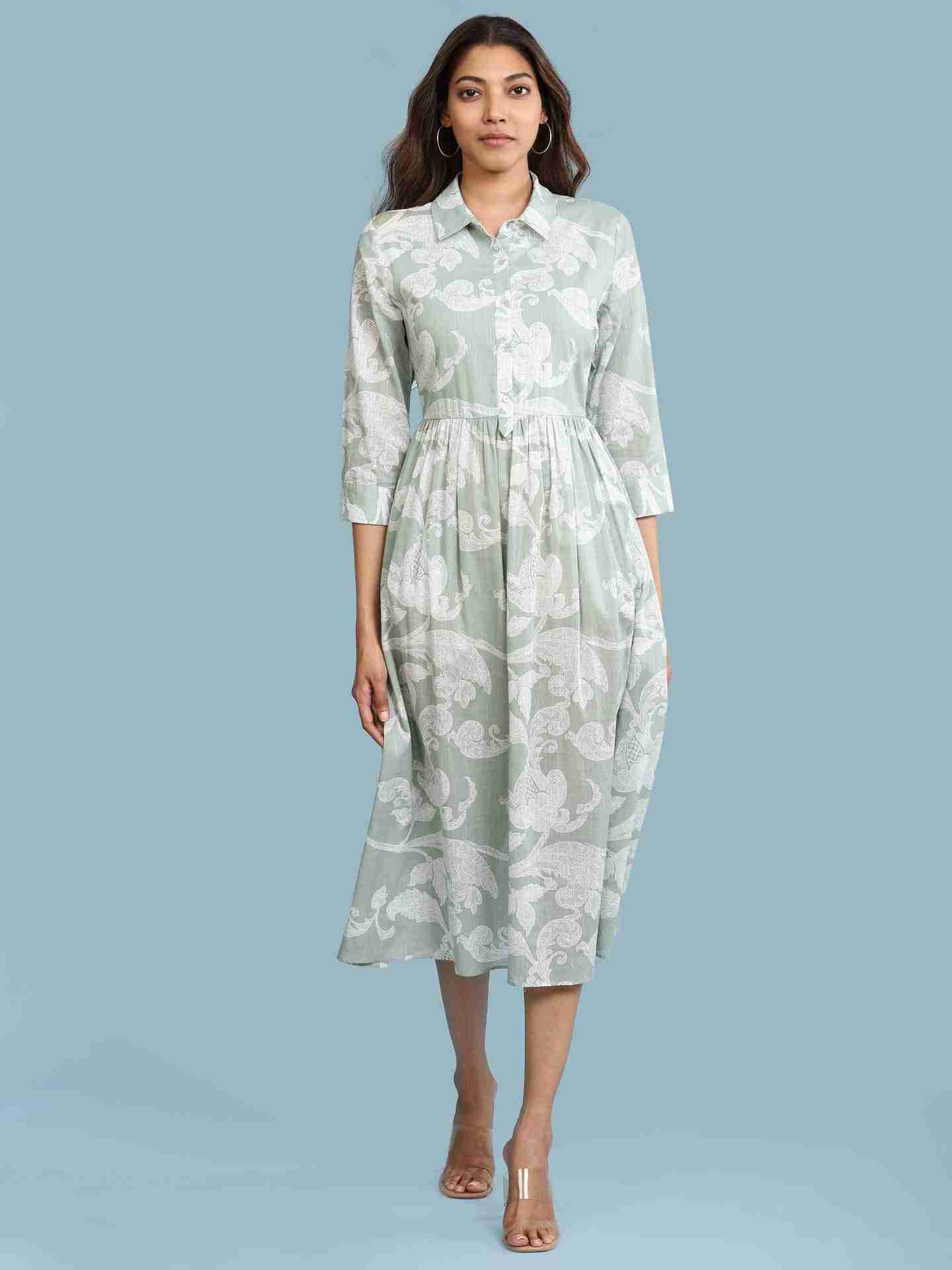 Green Remi Long Dress