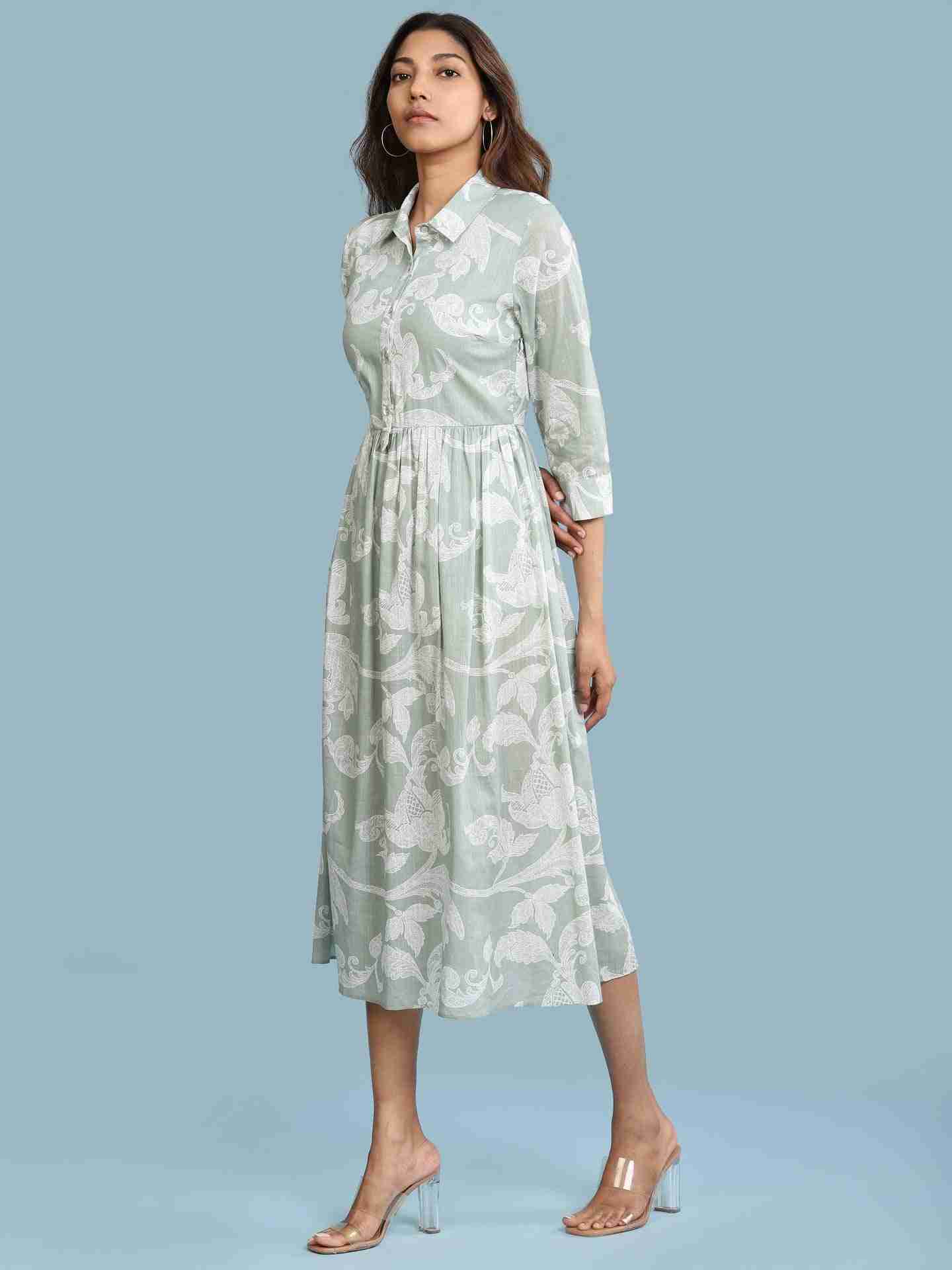 Green Remi Long Dress