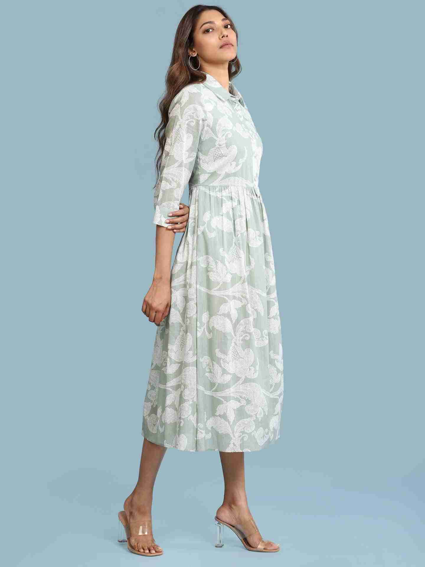 Green Remi Long Dress