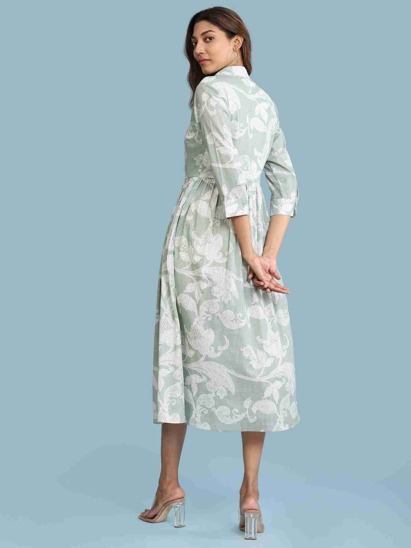 Green Remi Long Dress