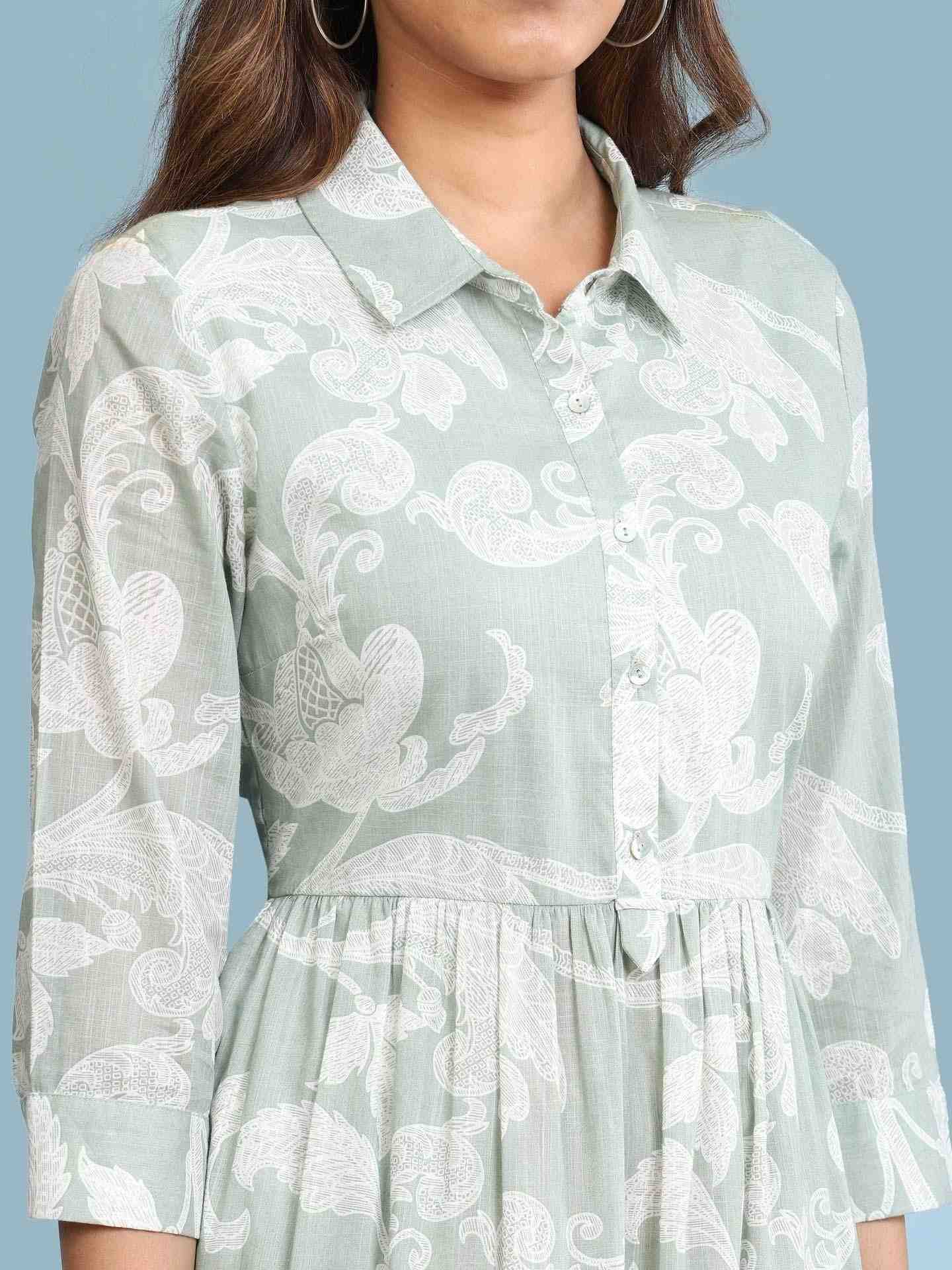 Green Remi Long Dress