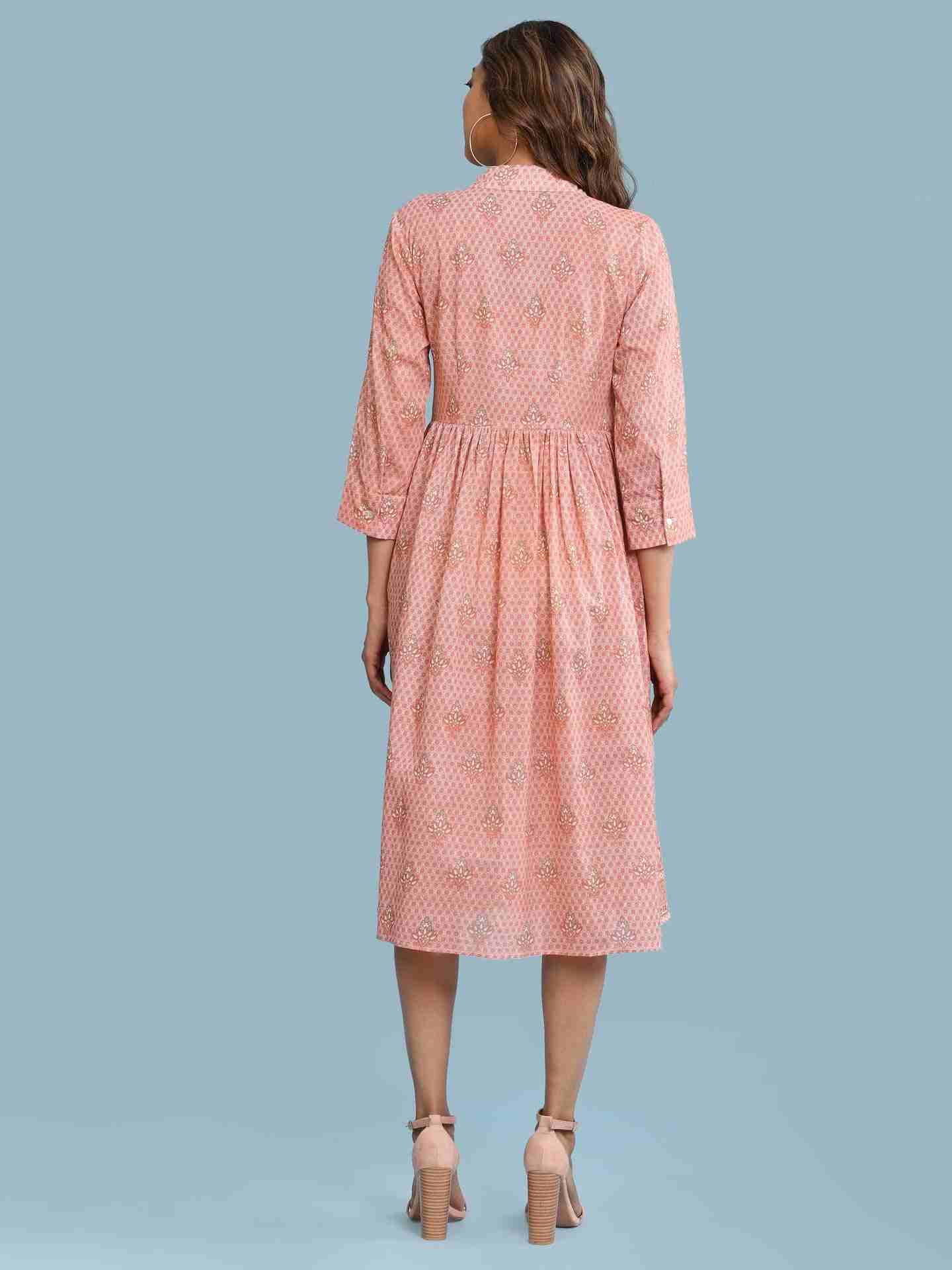 Pink Asvika Long Dress