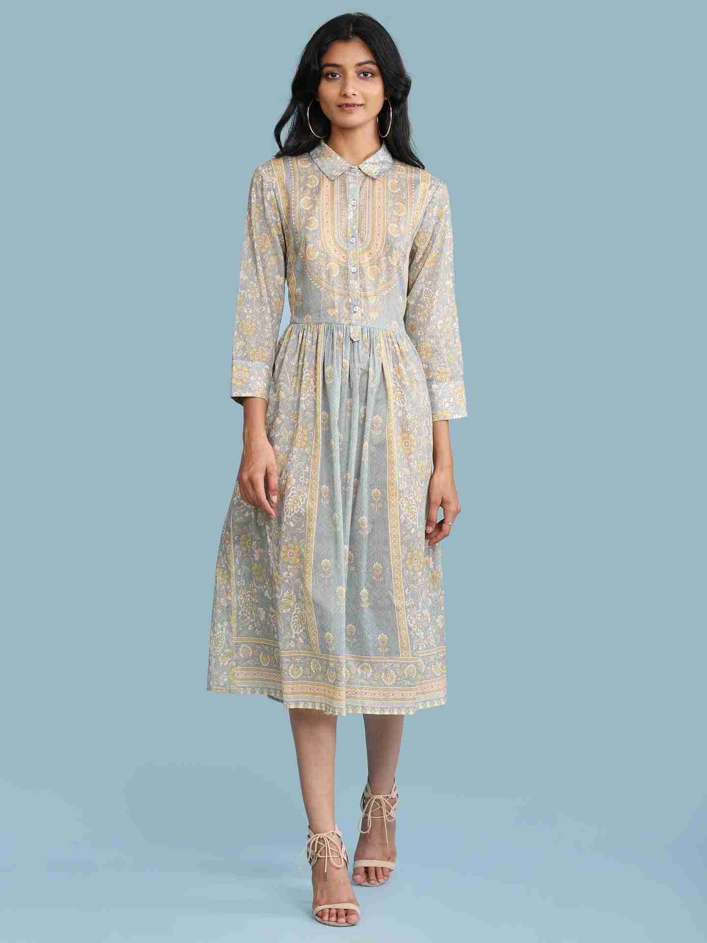 Green Mehar Long Dress