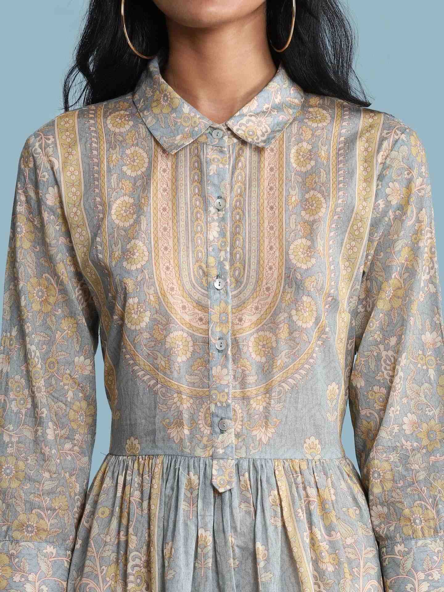 Green Mehar Long Dress