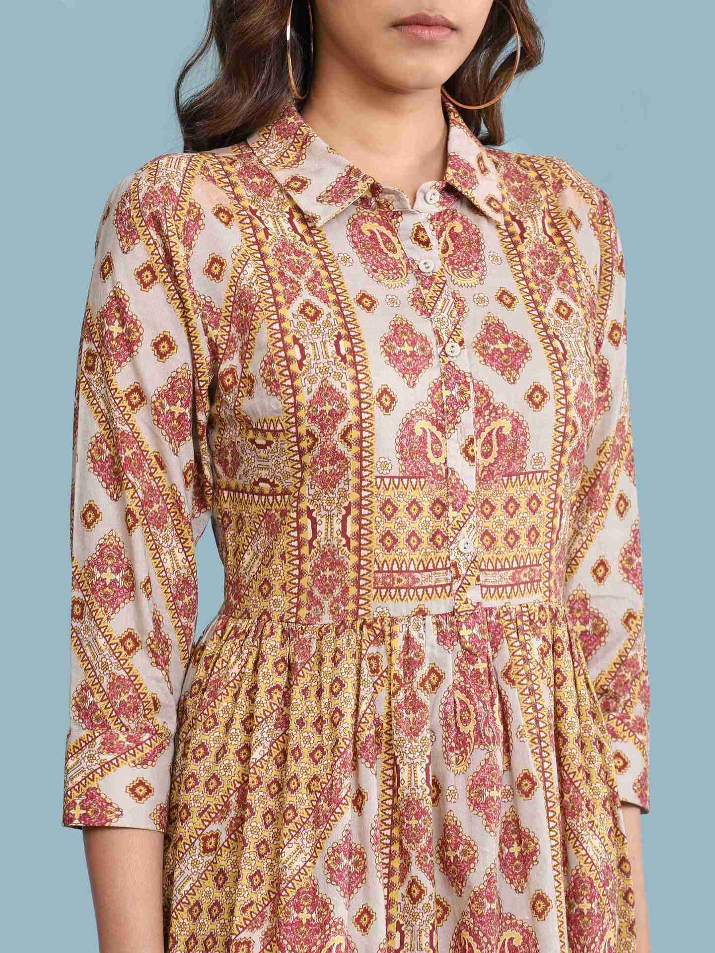 Grey Tashi Long Dress