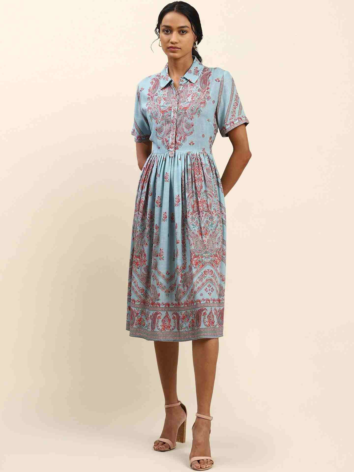 Blue Shagun Long Dress