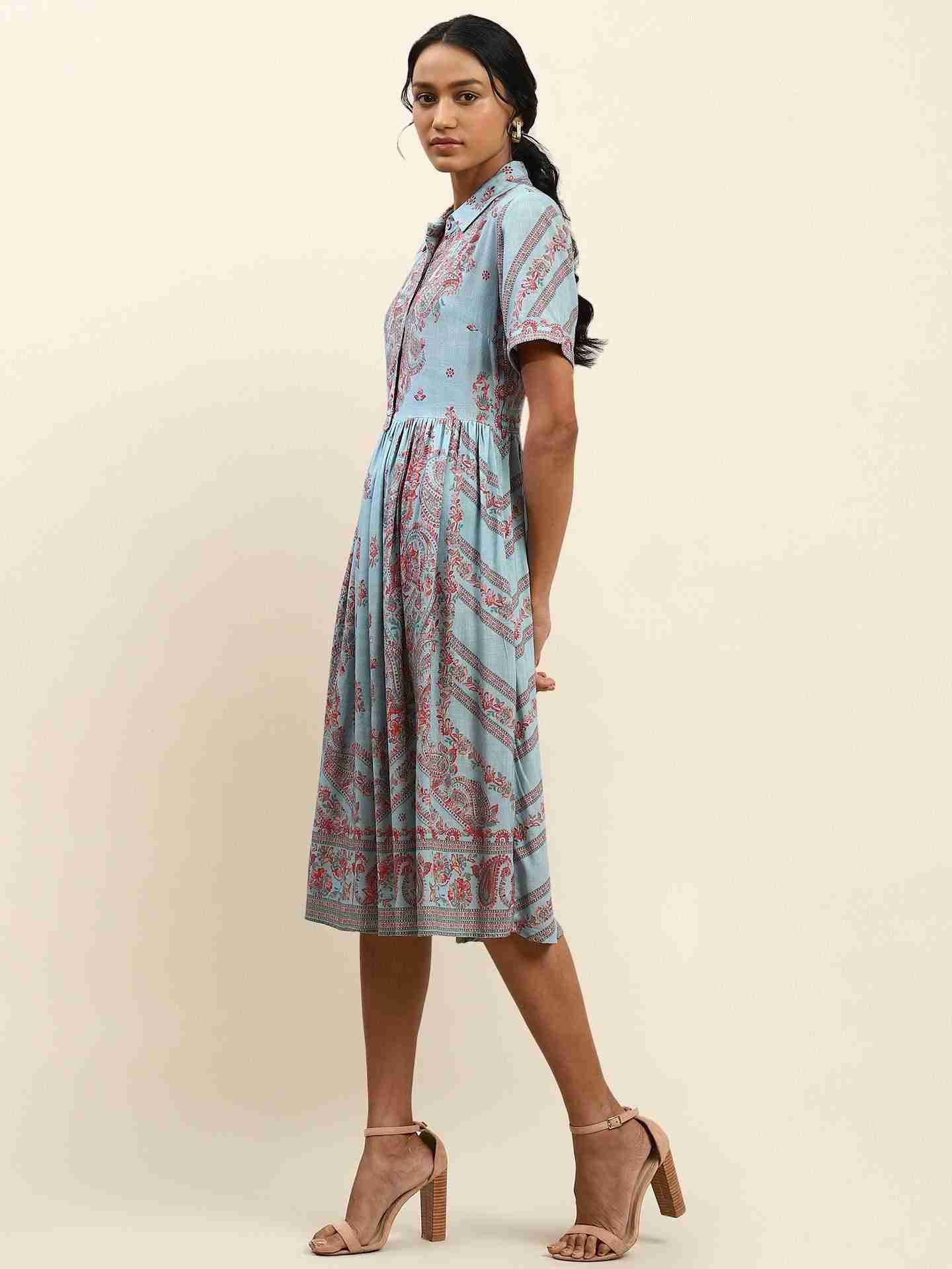 Blue Shagun Long Dress