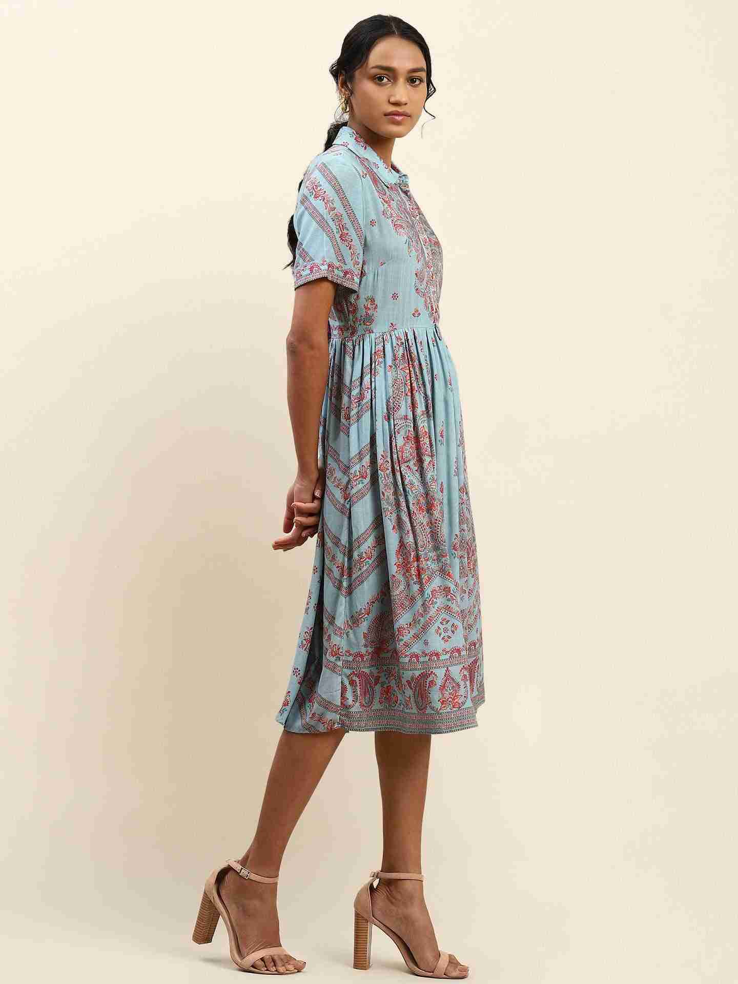 Blue Shagun Long Dress