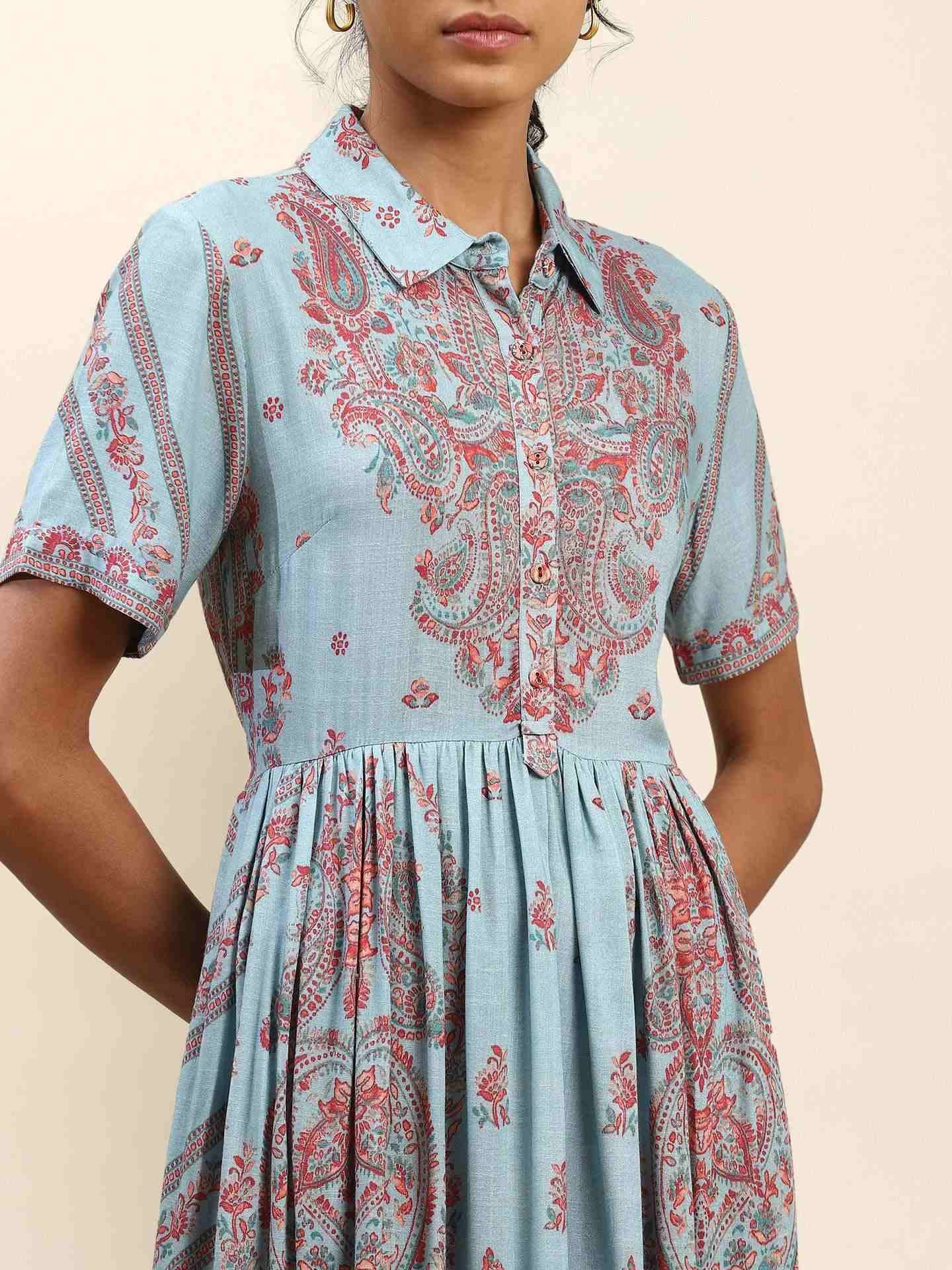 Blue Shagun Long Dress