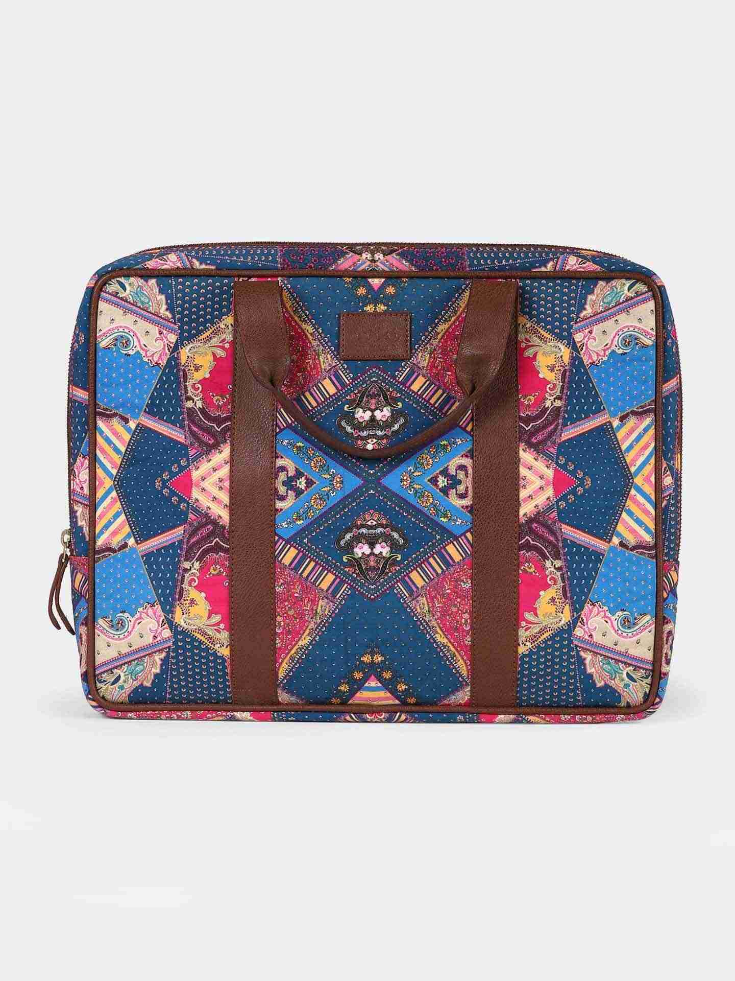 Blue Patch Paisley Laptop Sleeve