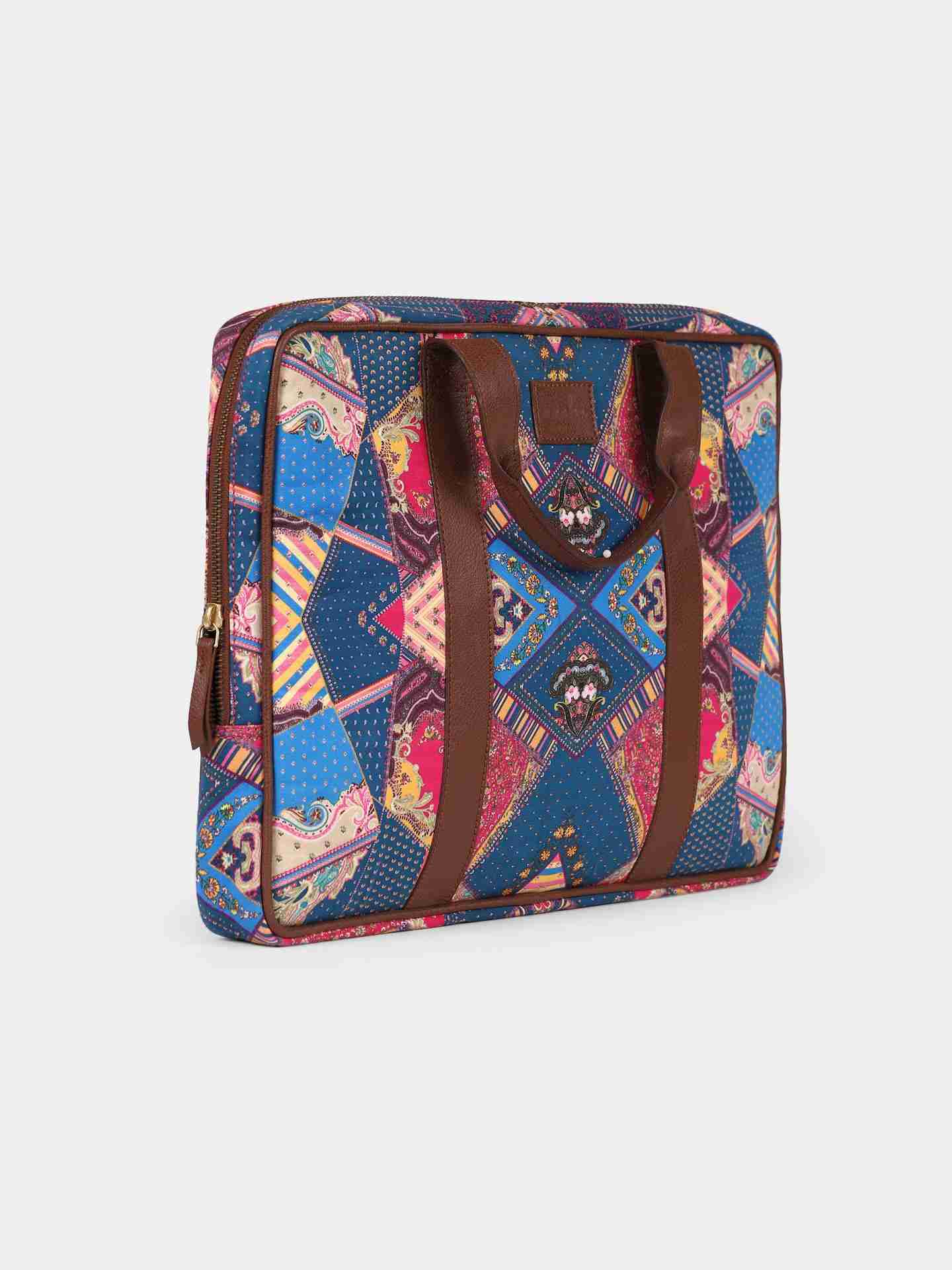Blue Patch Paisley Laptop Sleeve