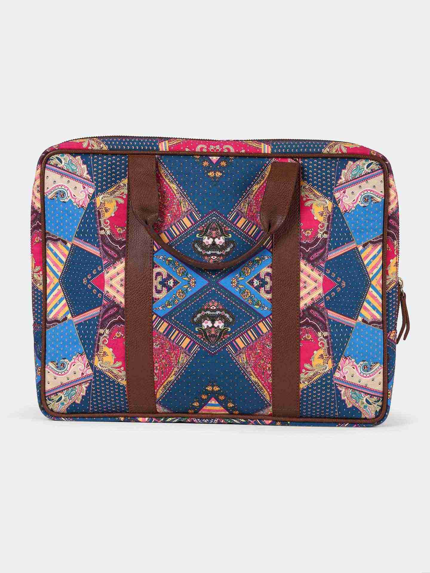 Blue Patch Paisley Laptop Sleeve