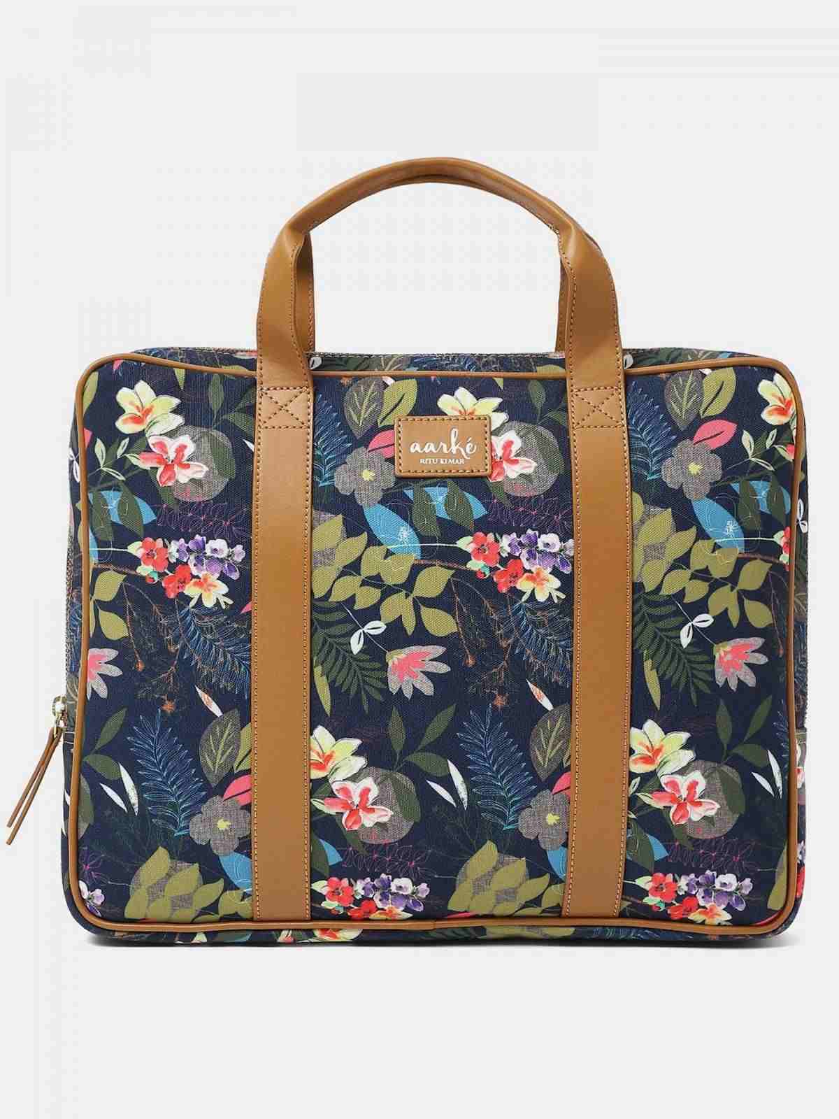 Navy Jungle Laptop Sleeve