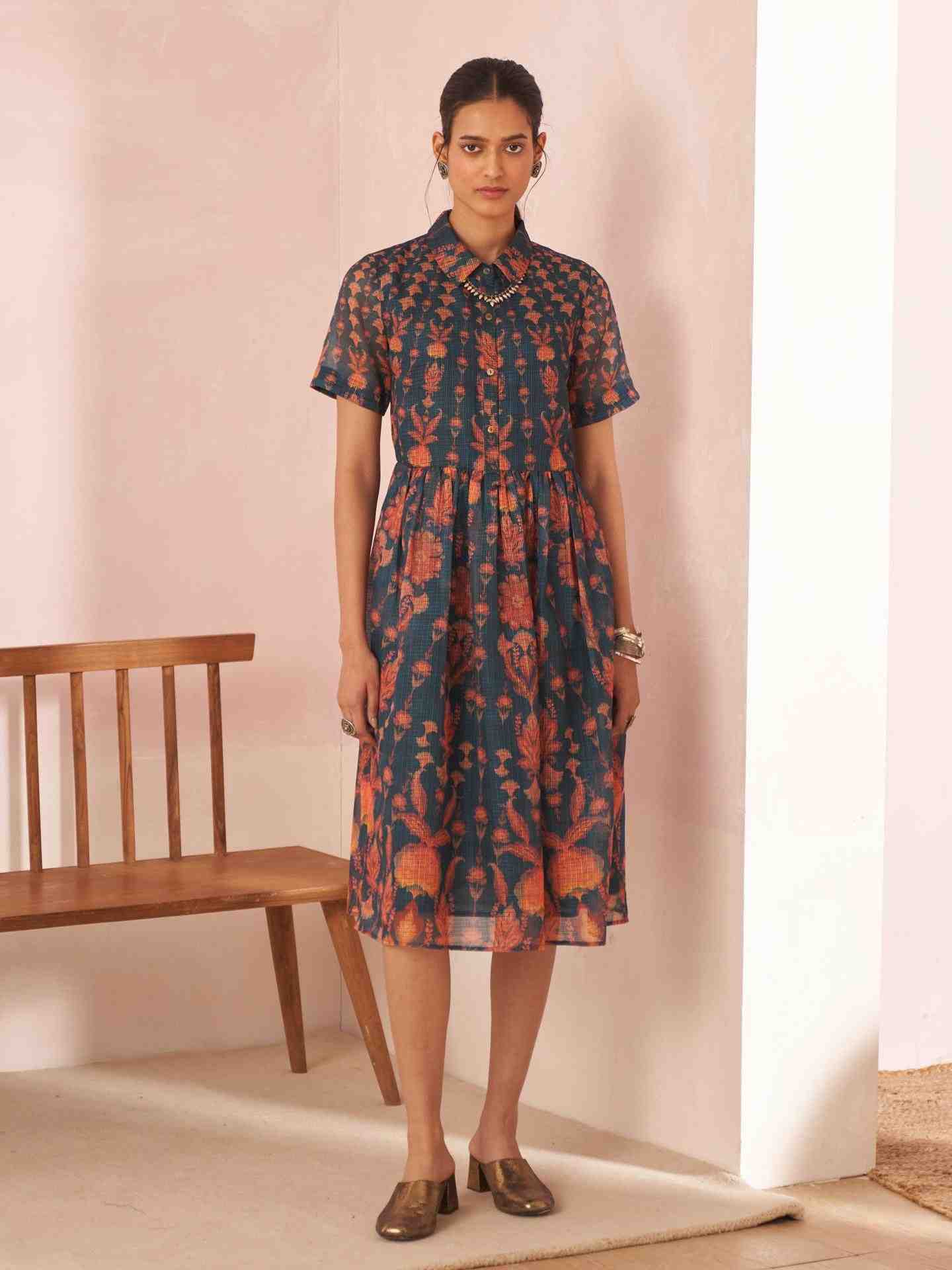 Green Sandro Long Dress