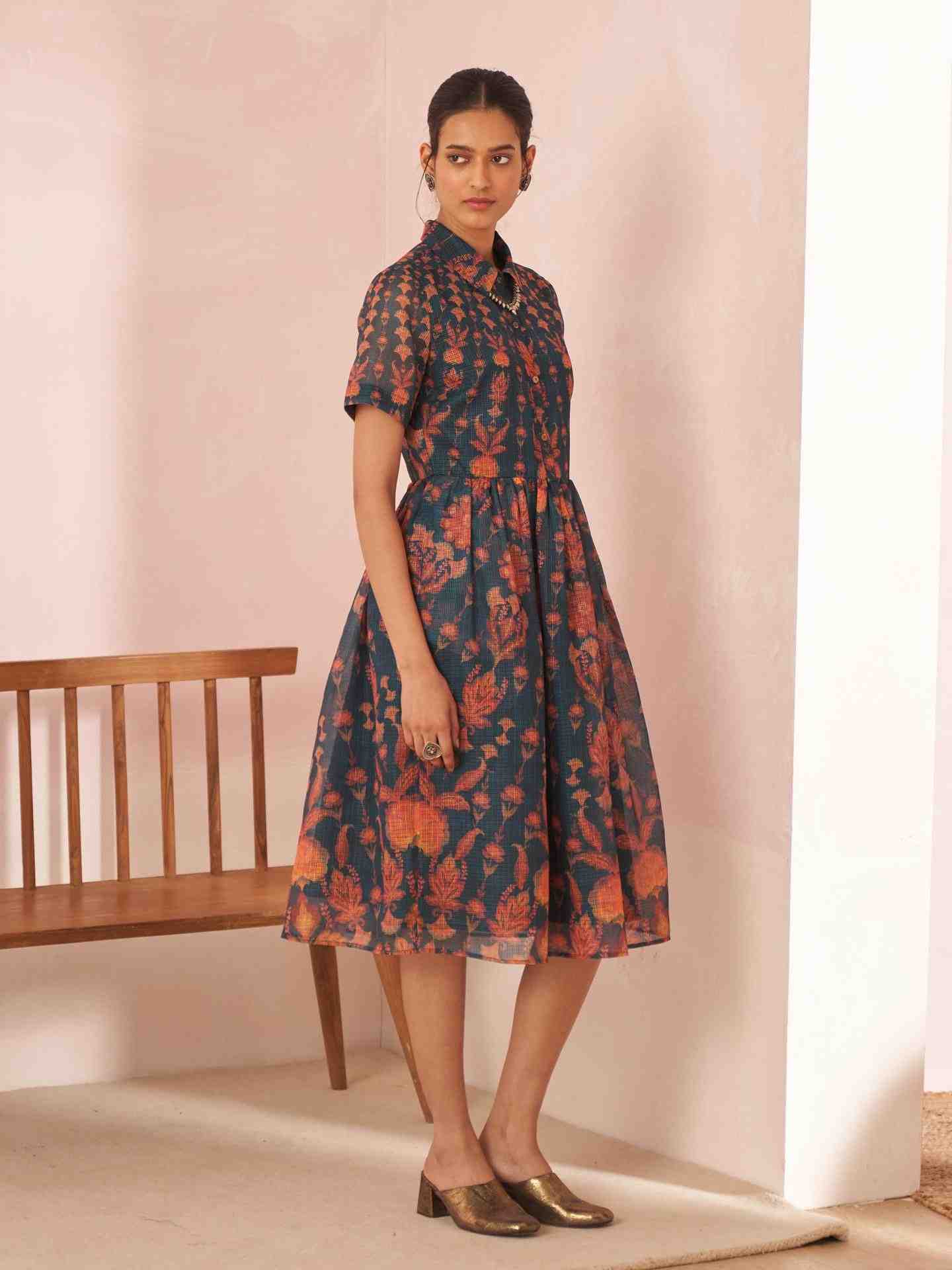 Green Sandro Long Dress