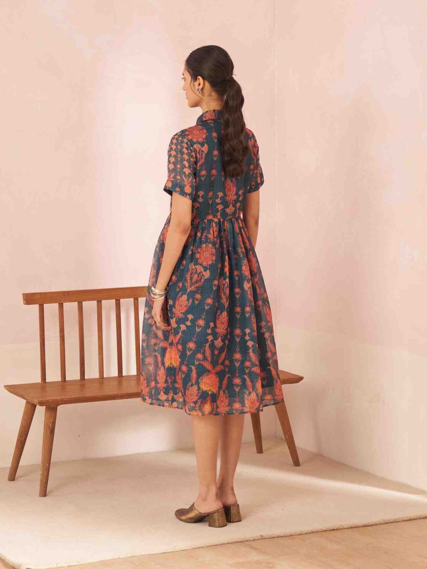 Green Sandro Long Dress