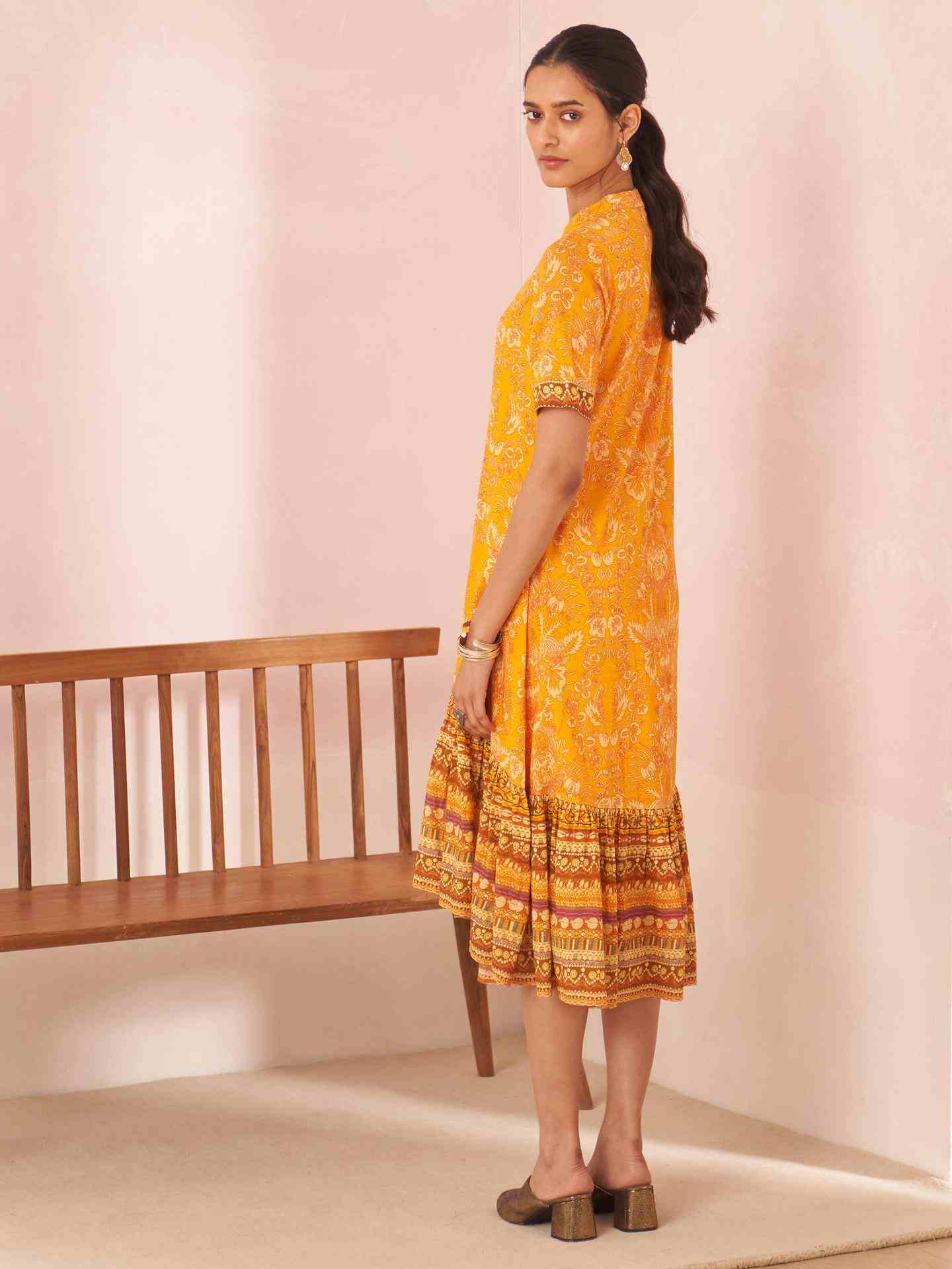 Yellow Saiba Long Dress