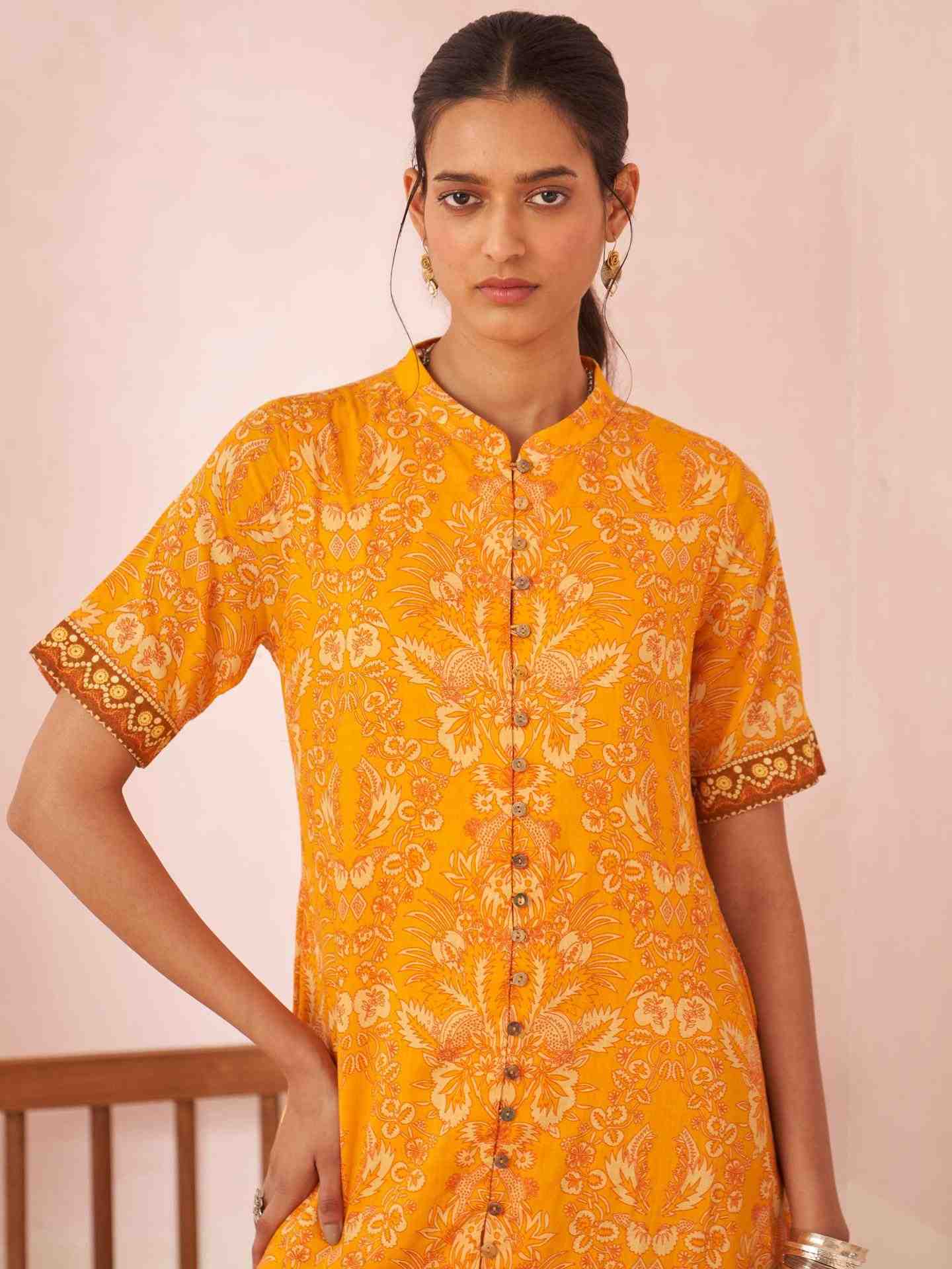 Yellow Saiba Long Dress