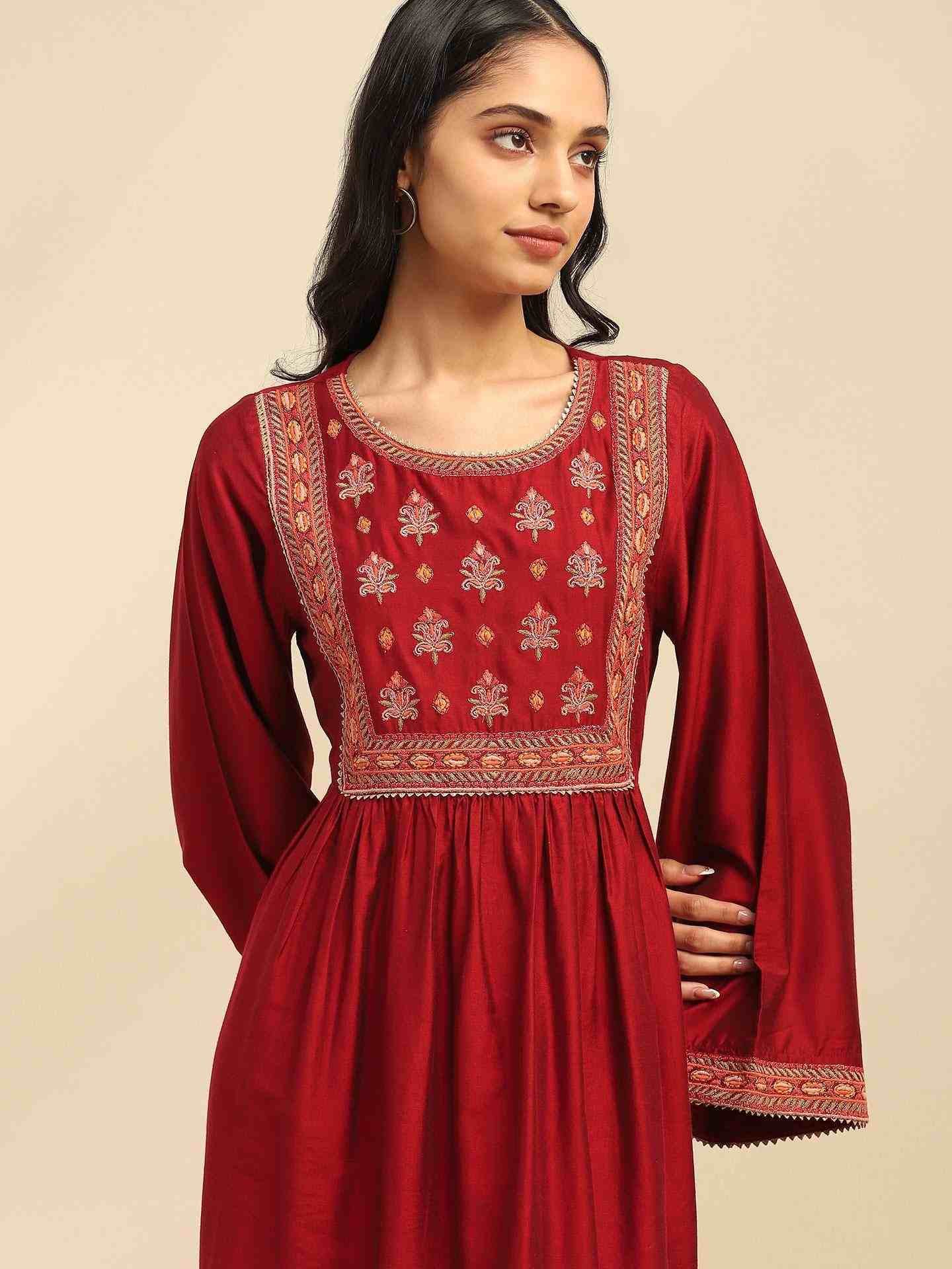 Red Scarlette Midi Dress