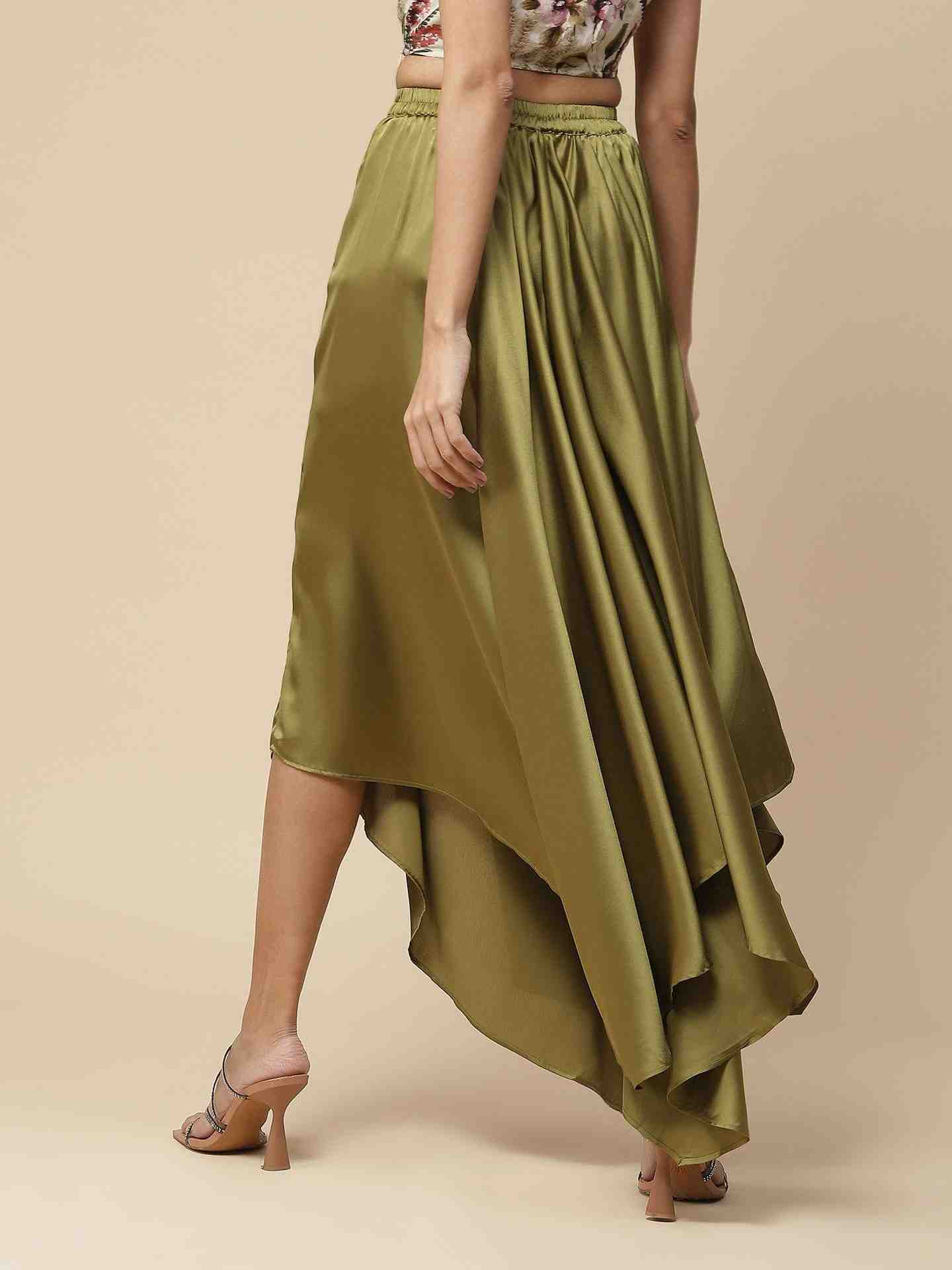 Olive Solid Palazzos