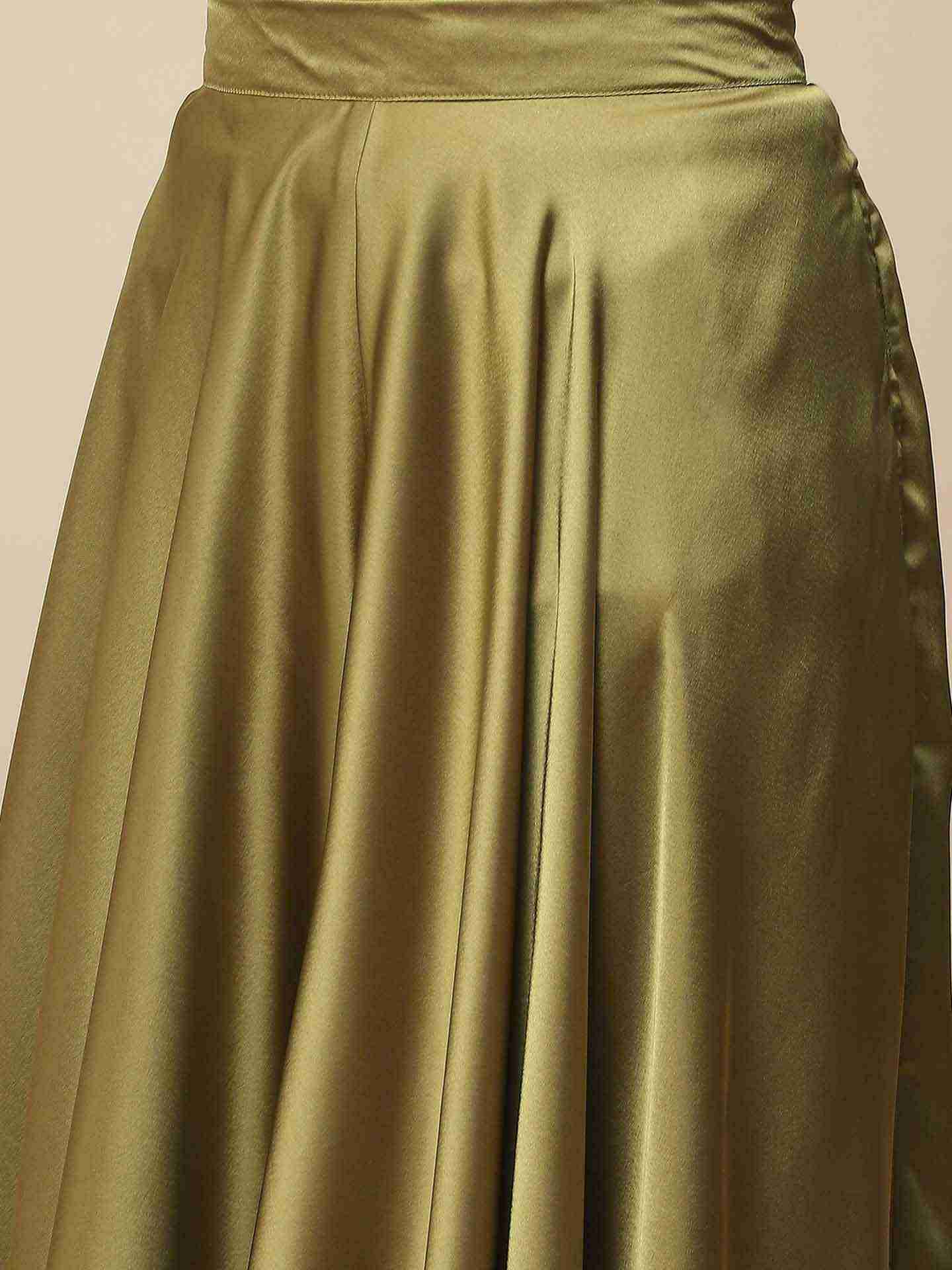 Olive Solid Palazzos