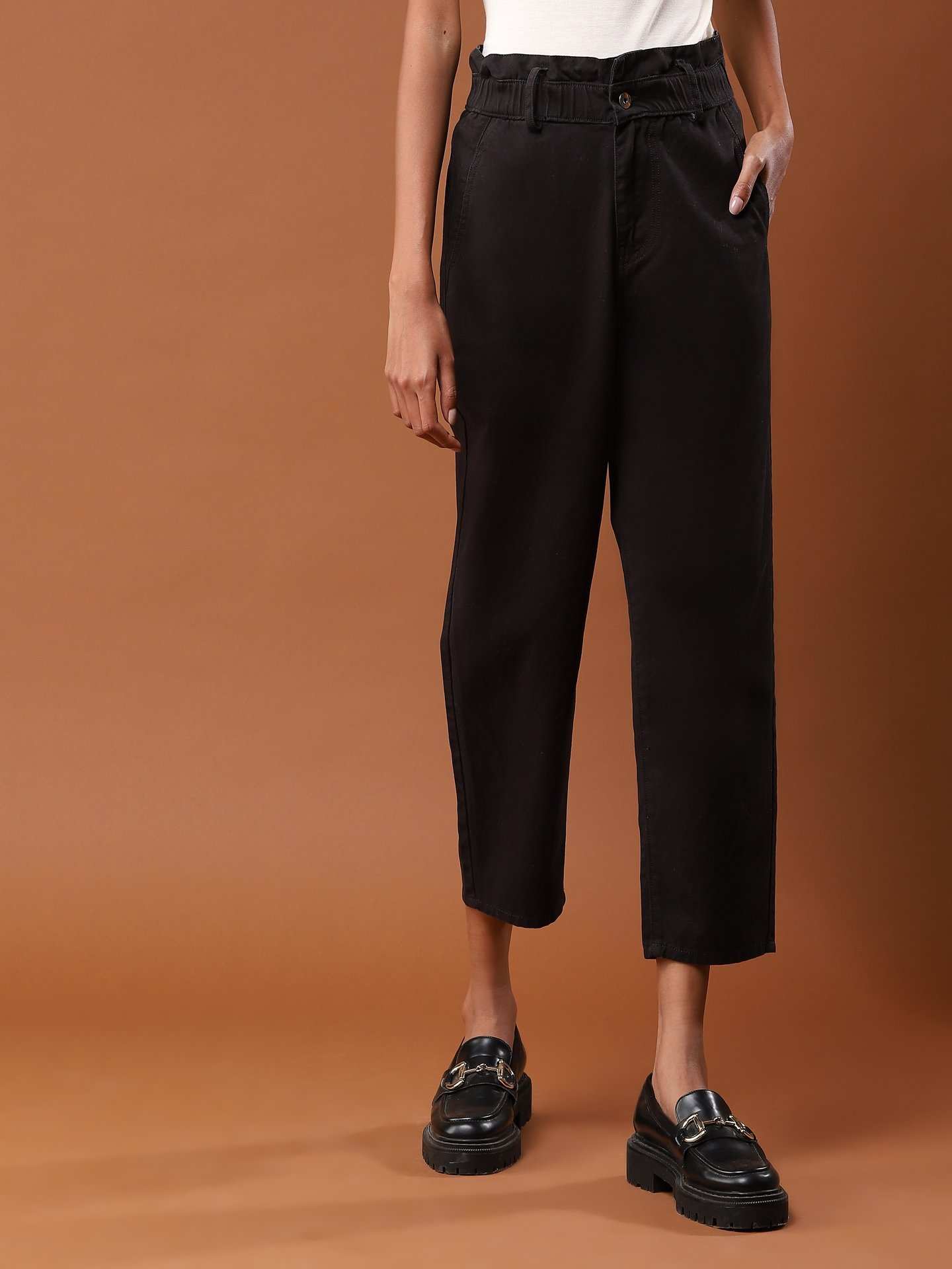 Black Haarika Trousers