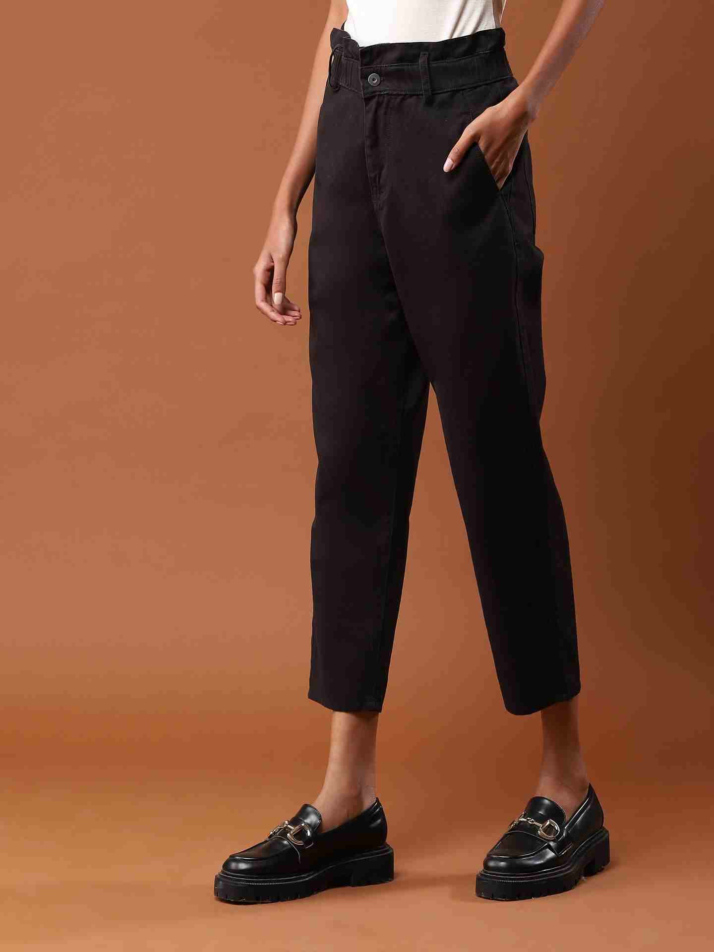 Black Haarika Trousers