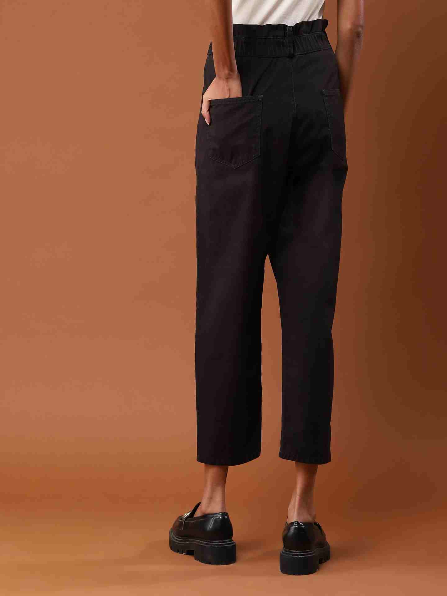 Black Haarika Trousers
