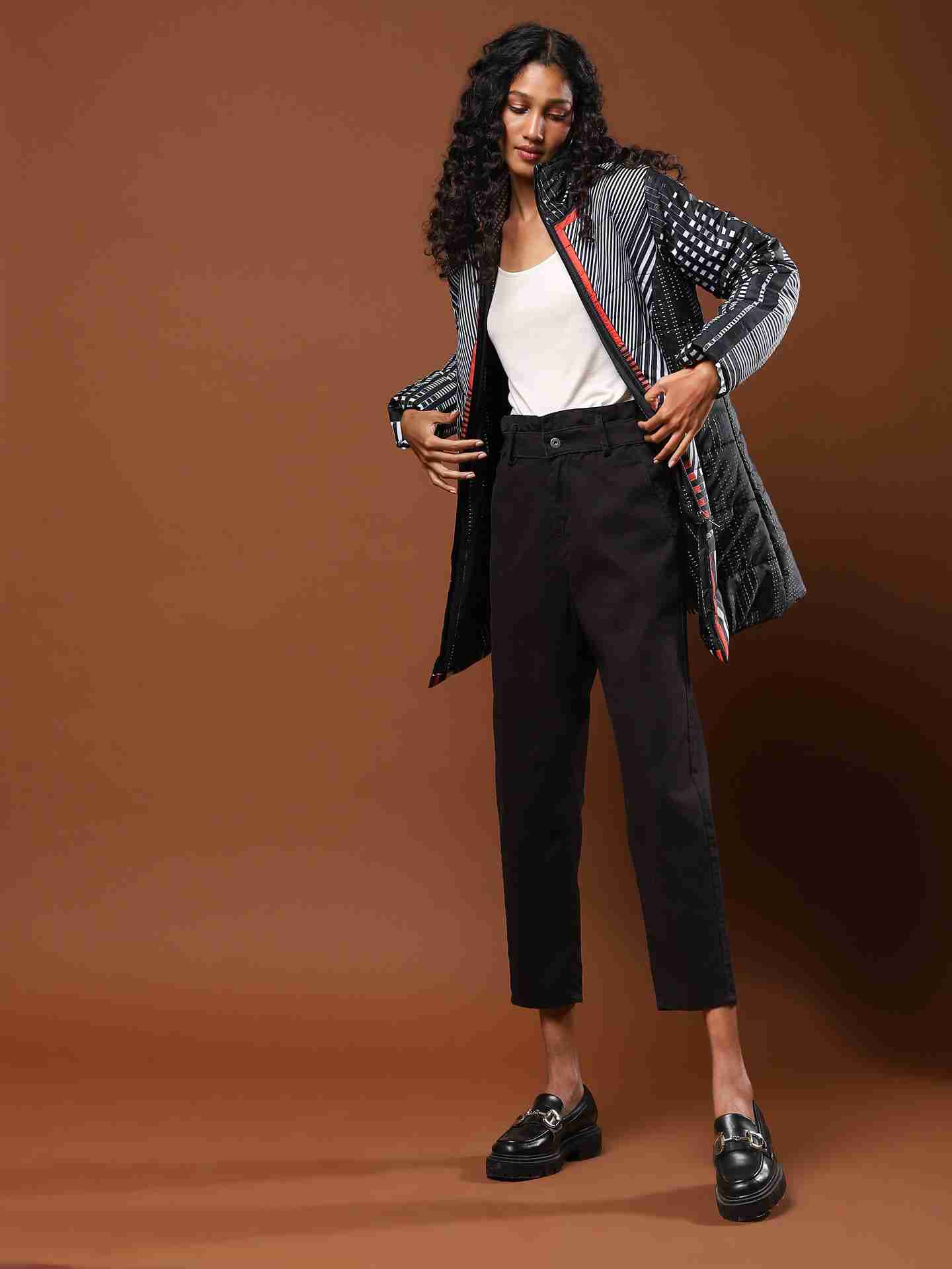 Black Haarika Trousers