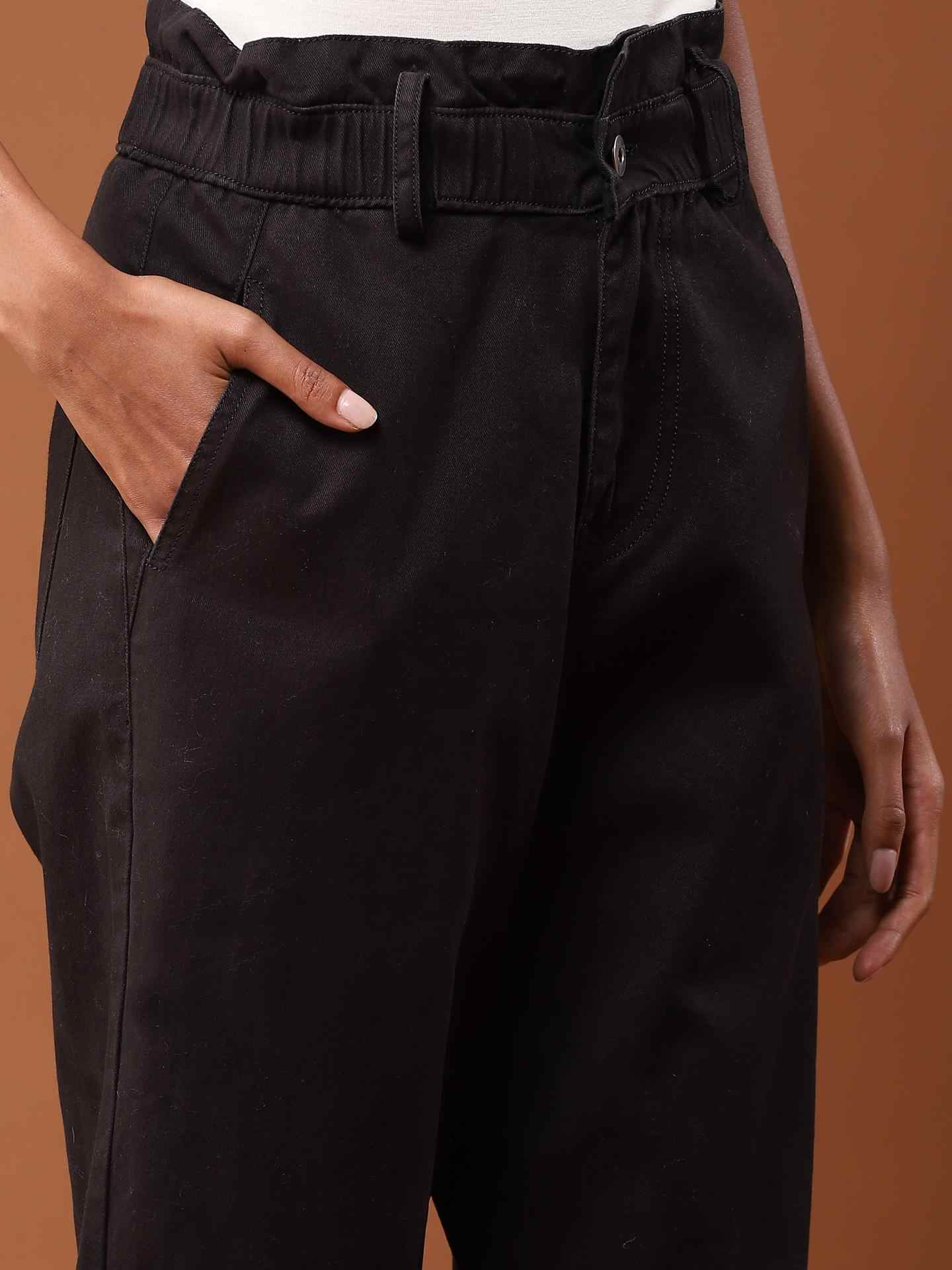 Black Haarika Trousers