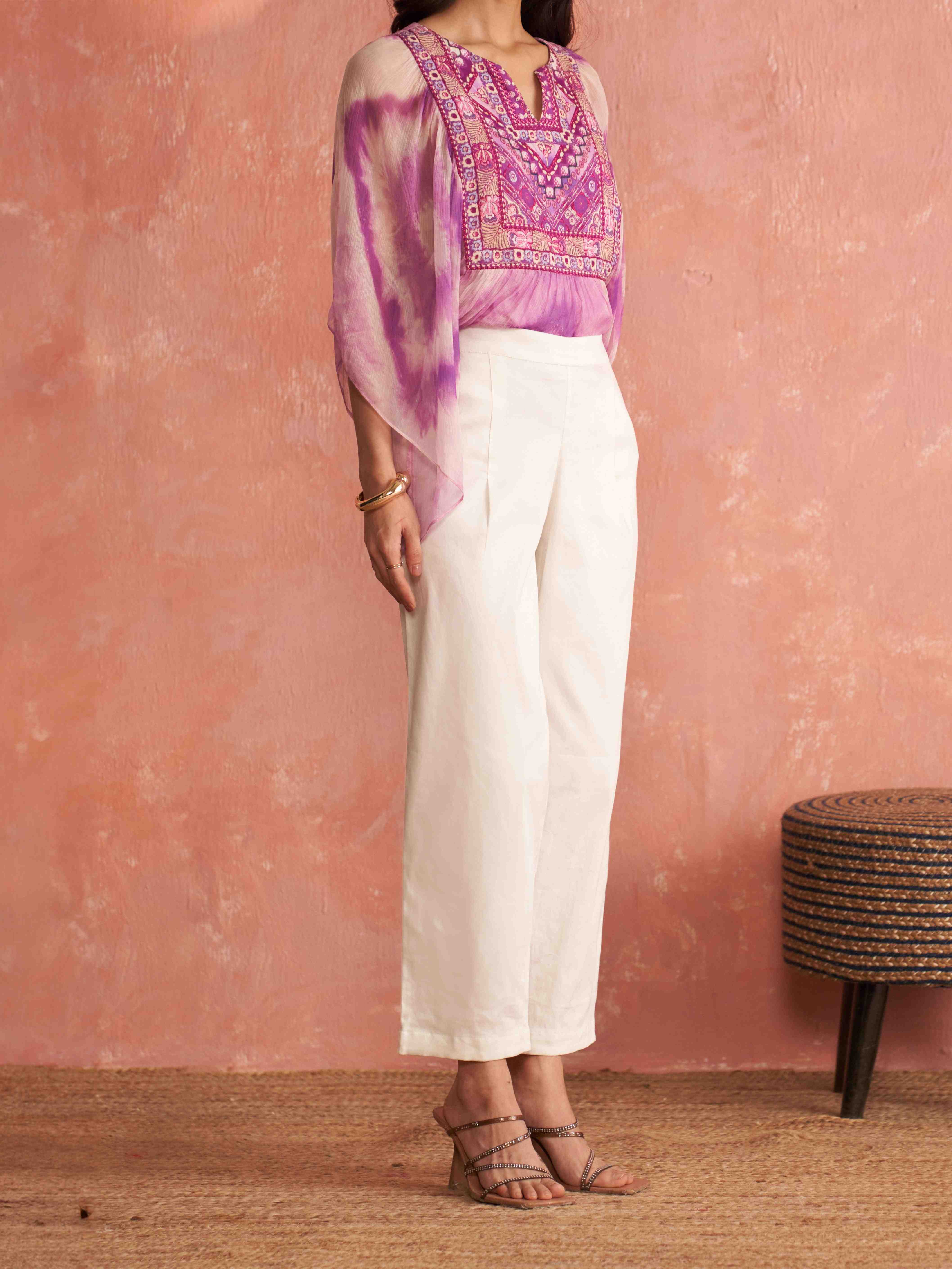White Straight Leg Pants