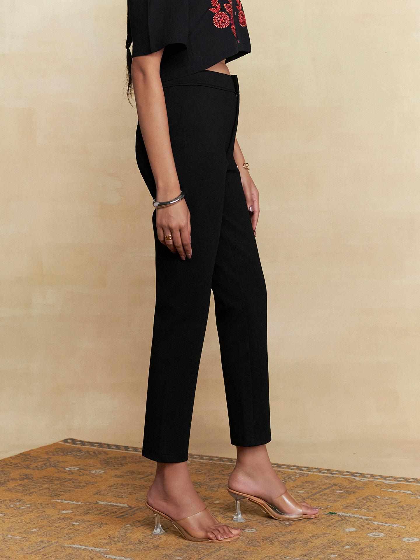 Black Straight Leg Pant
