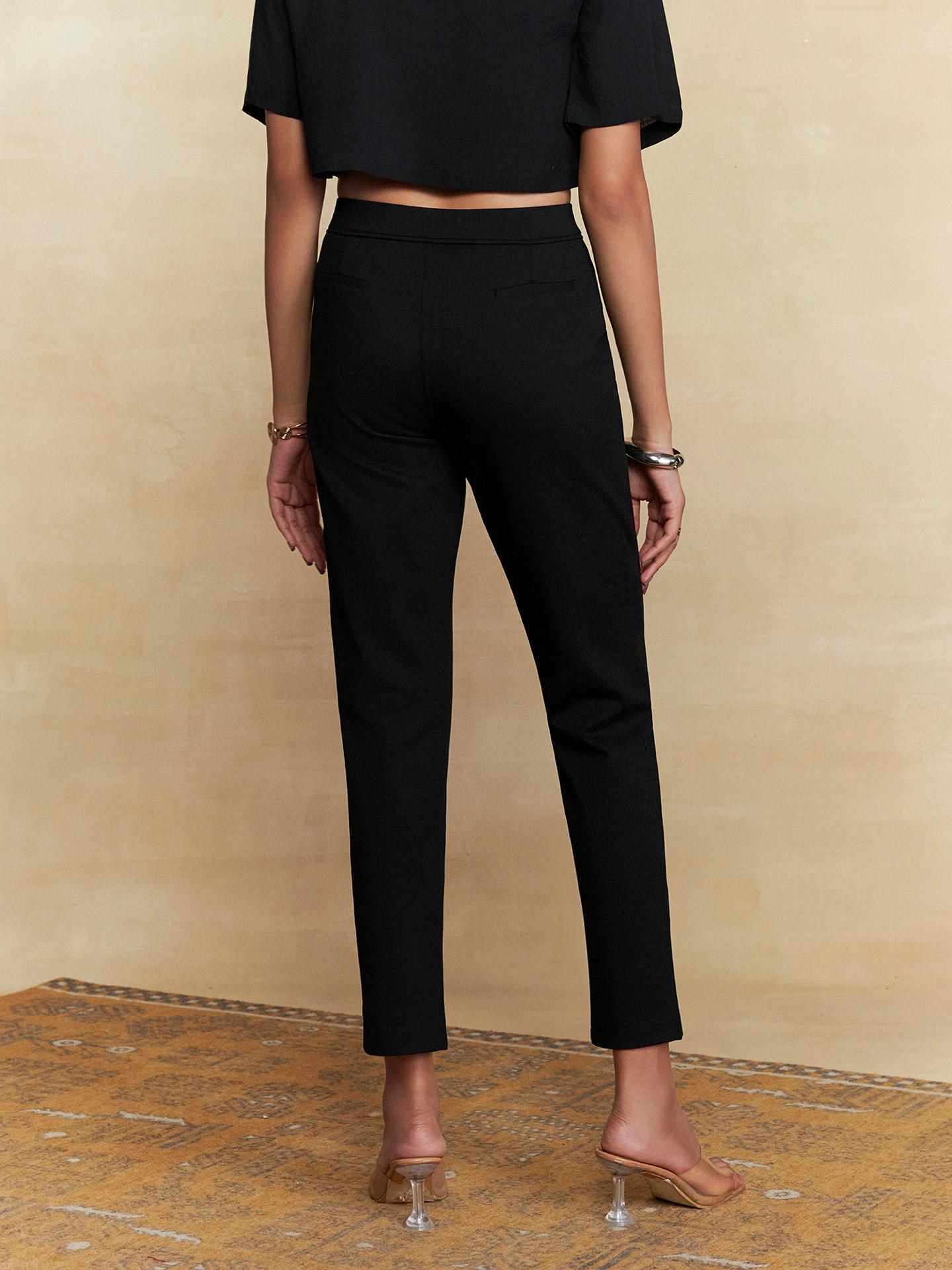 Black Straight Leg Pant