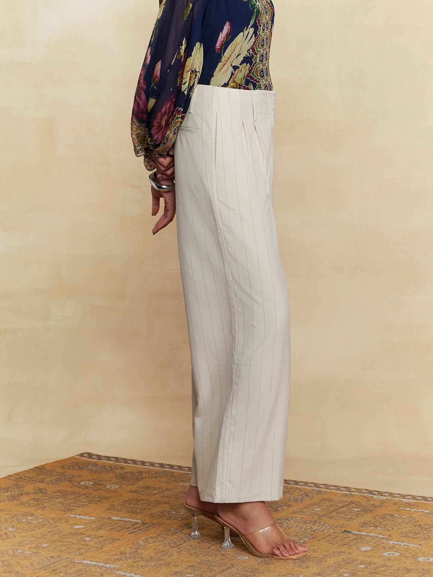 Off White Wide Leg Pant