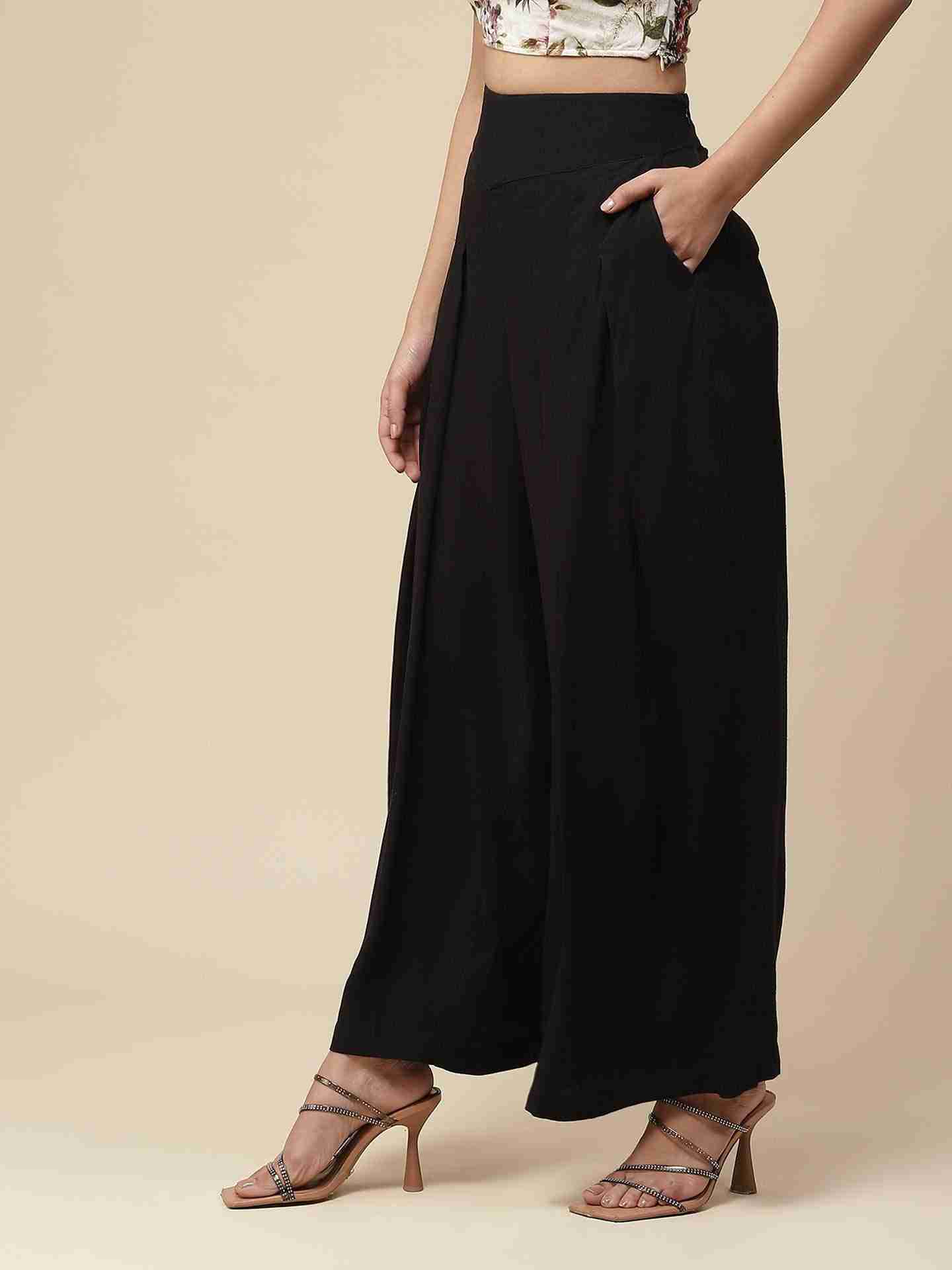 Black Amaltas Trousers