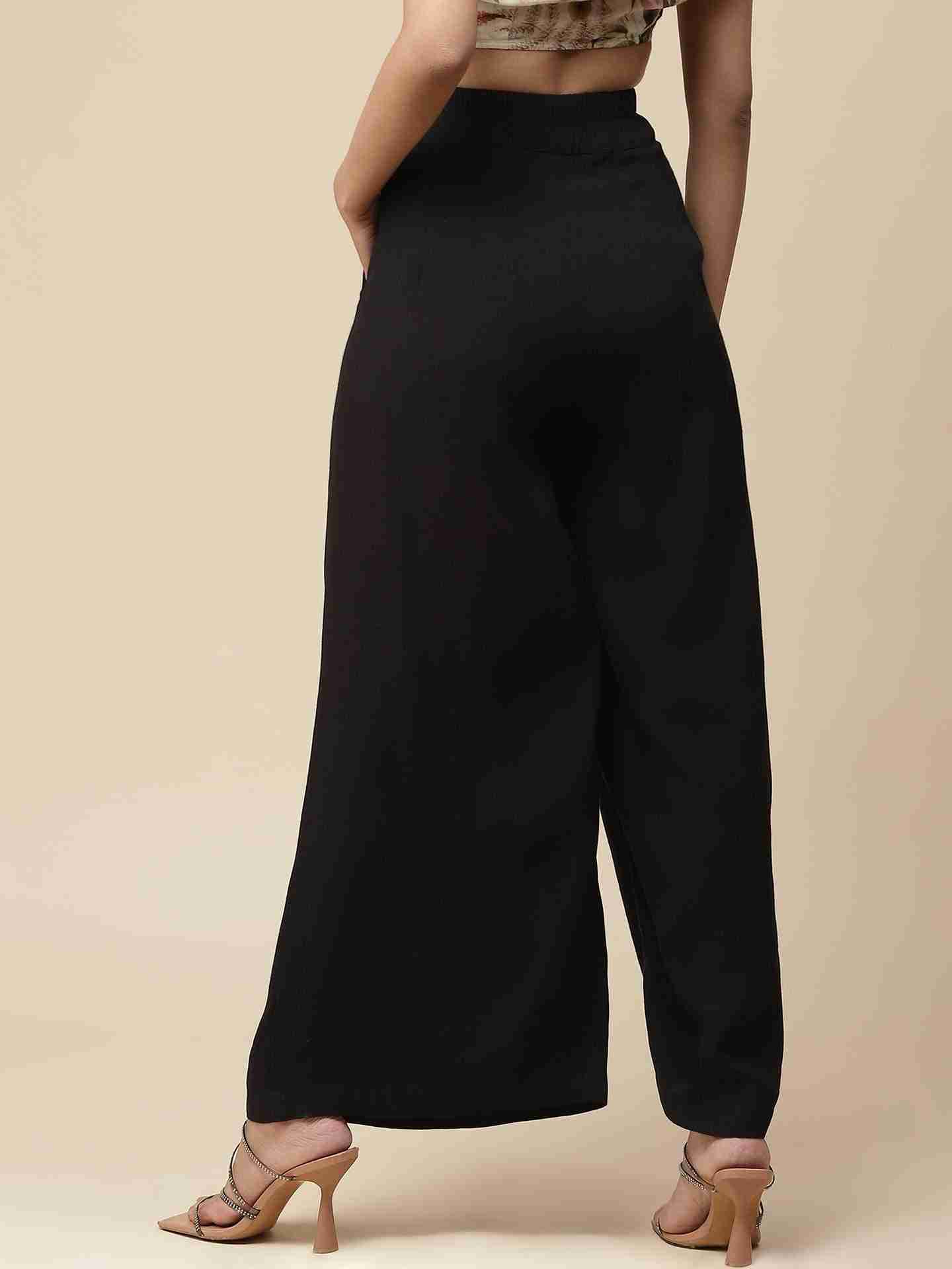 Black Amaltas Trousers