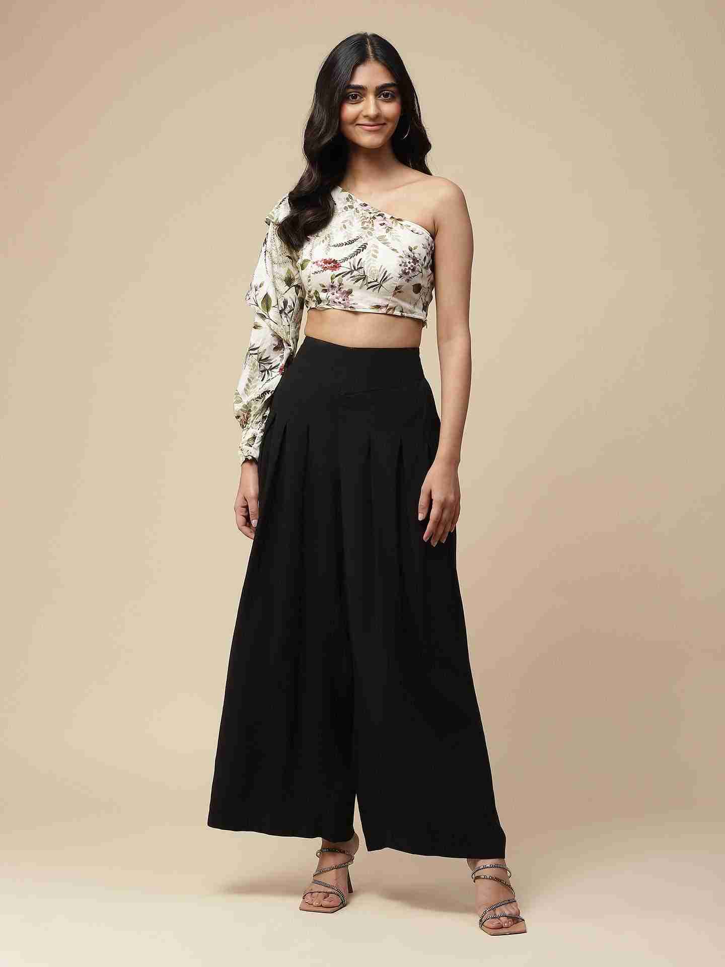 Black Amaltas Trousers