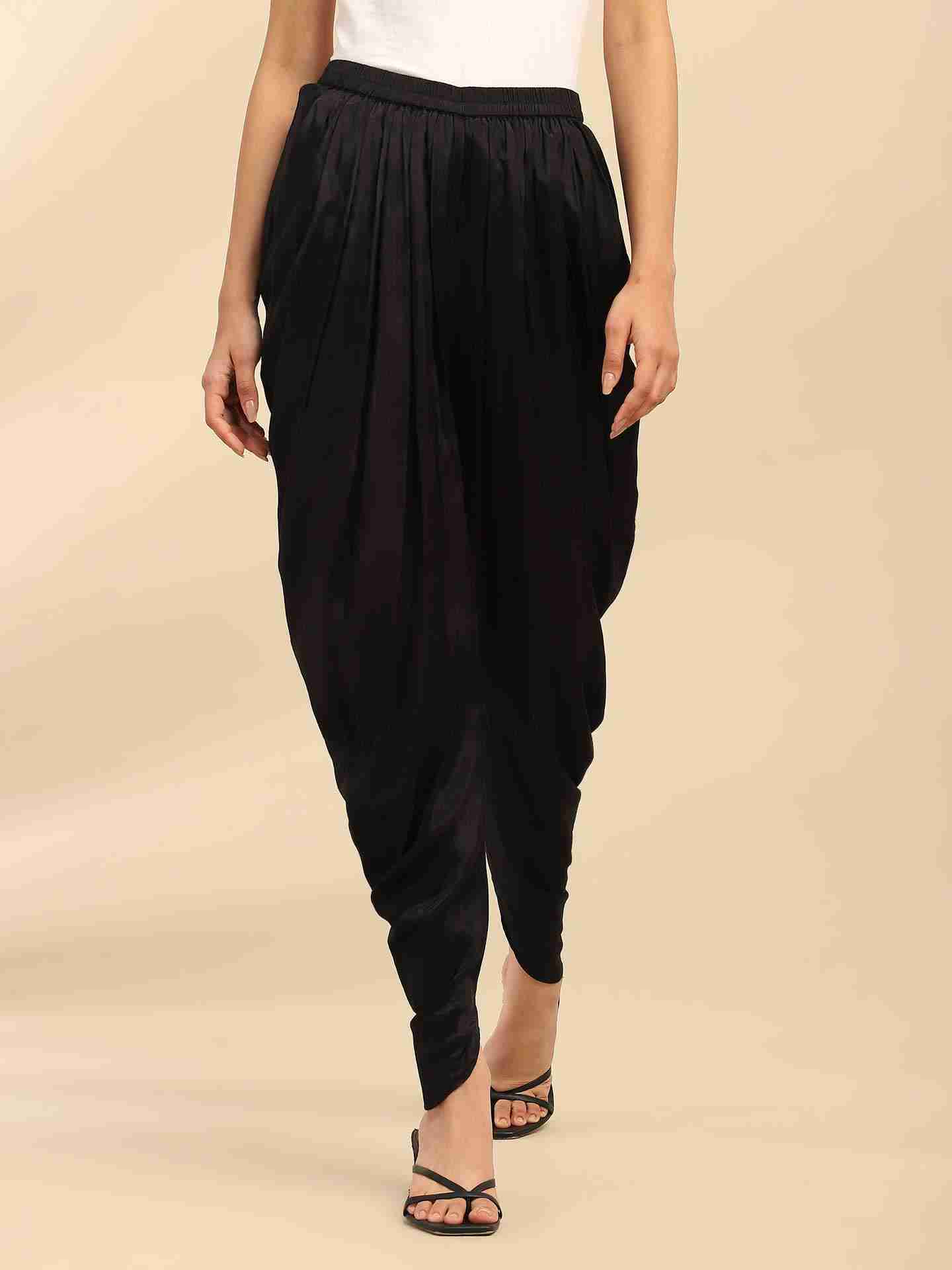 Black Dhoti Pants