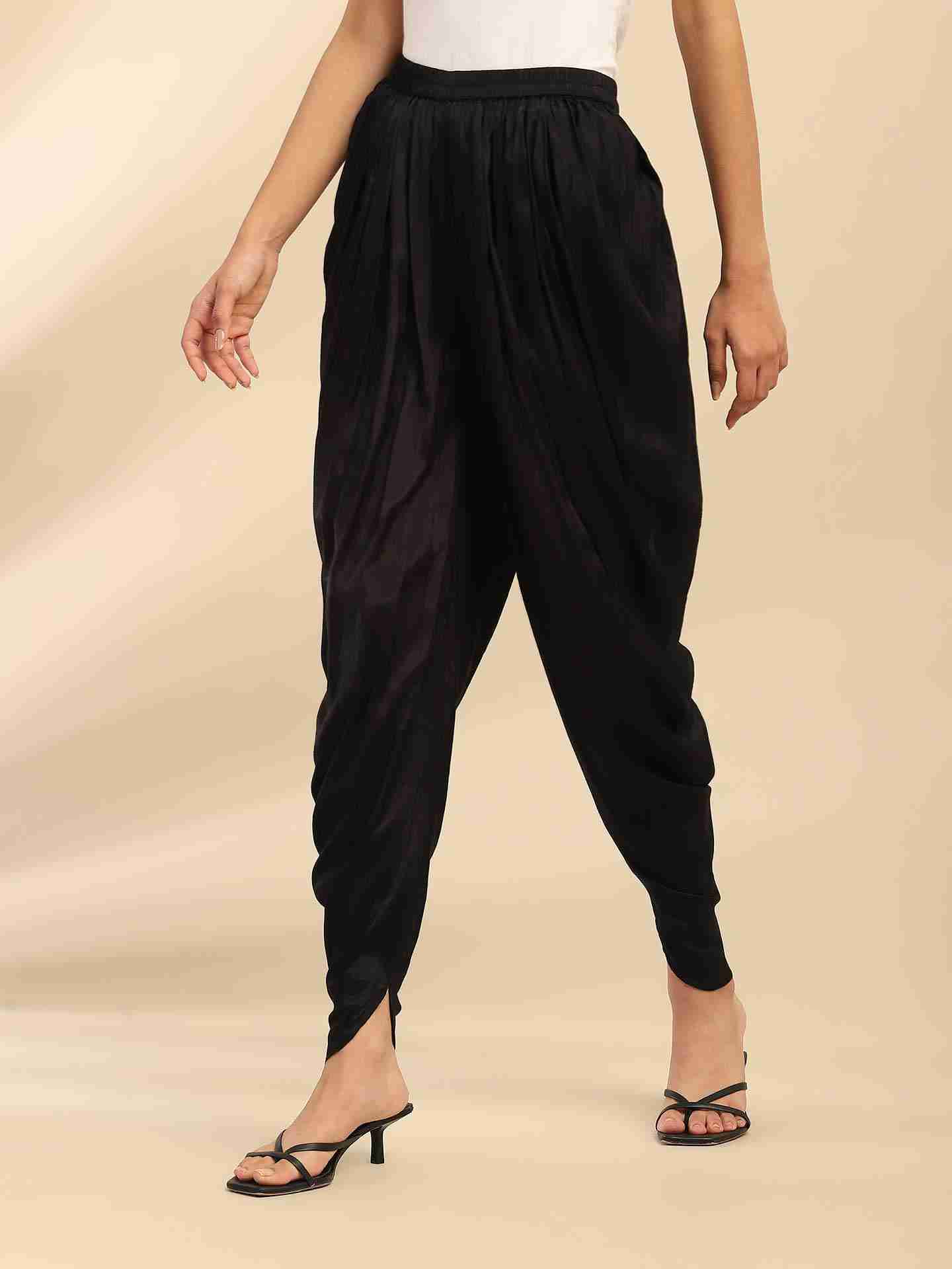 Black Dhoti Pants