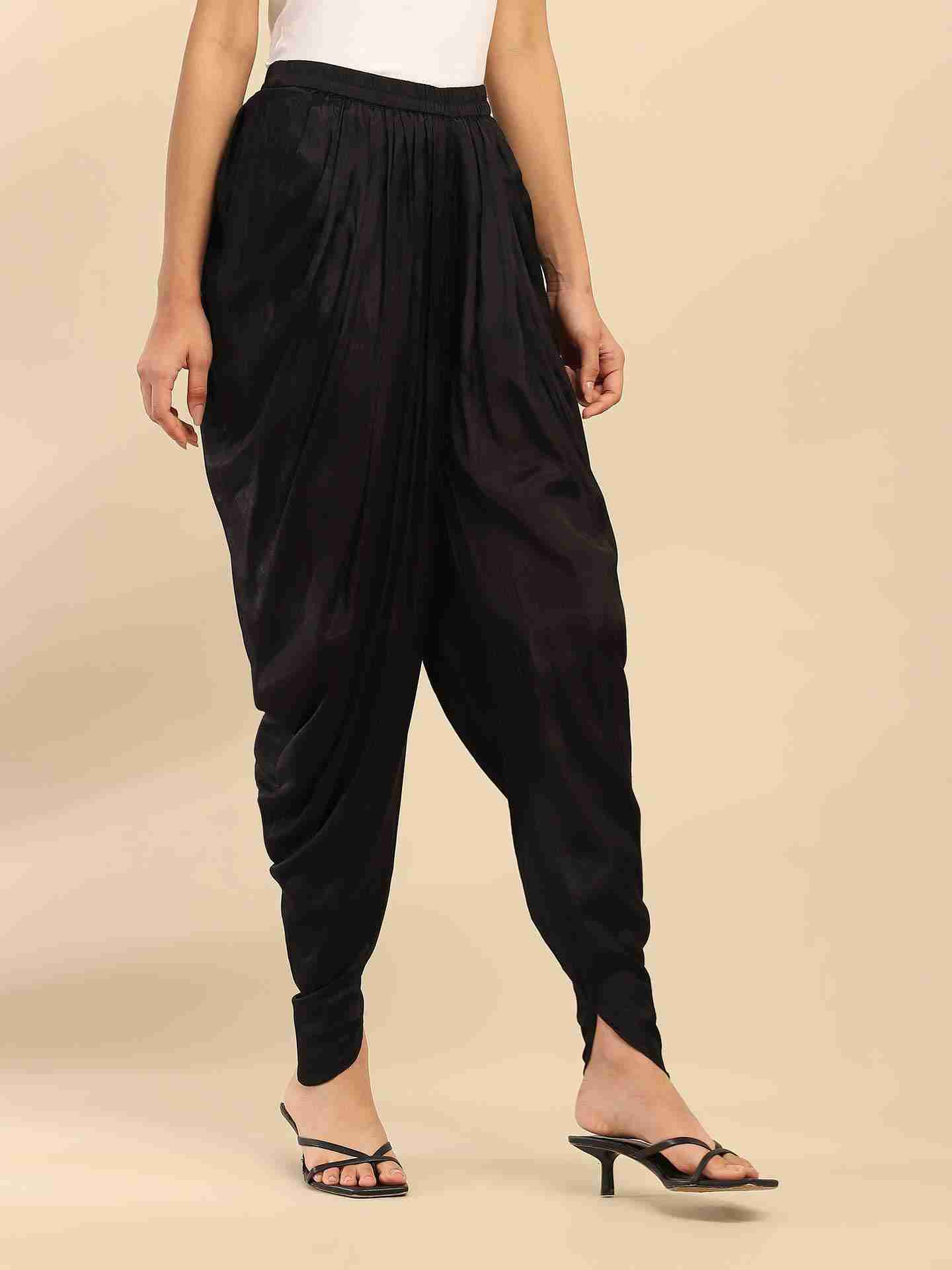 Black Dhoti Pants