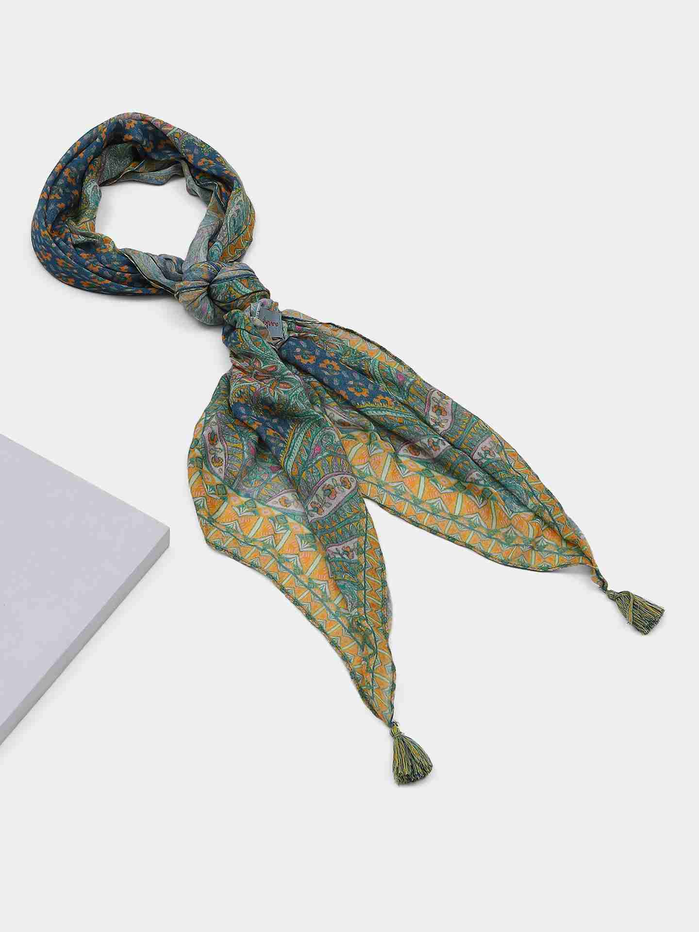 Blue Tanisi Long Scarf