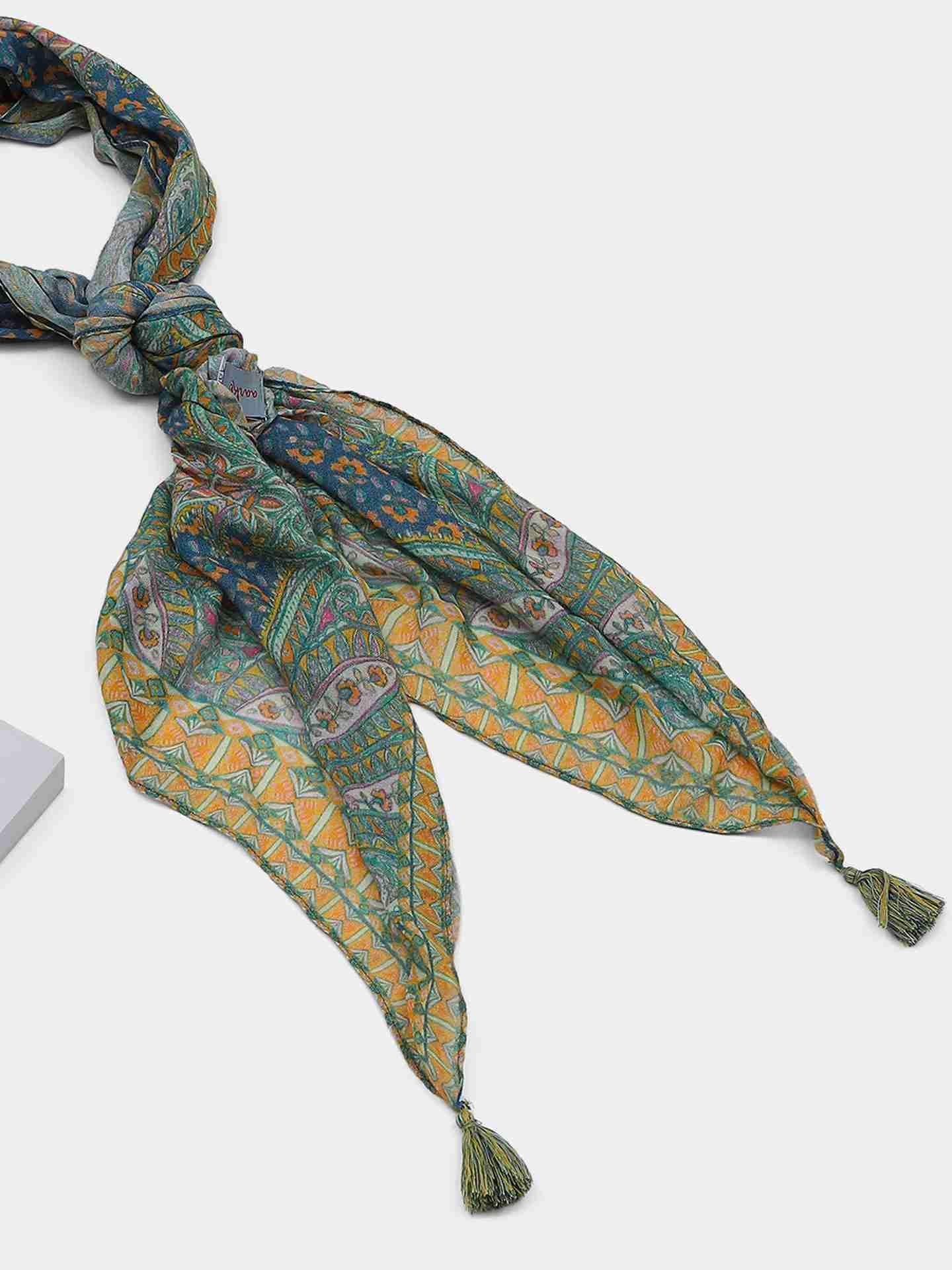 Blue Tanisi Long Scarf