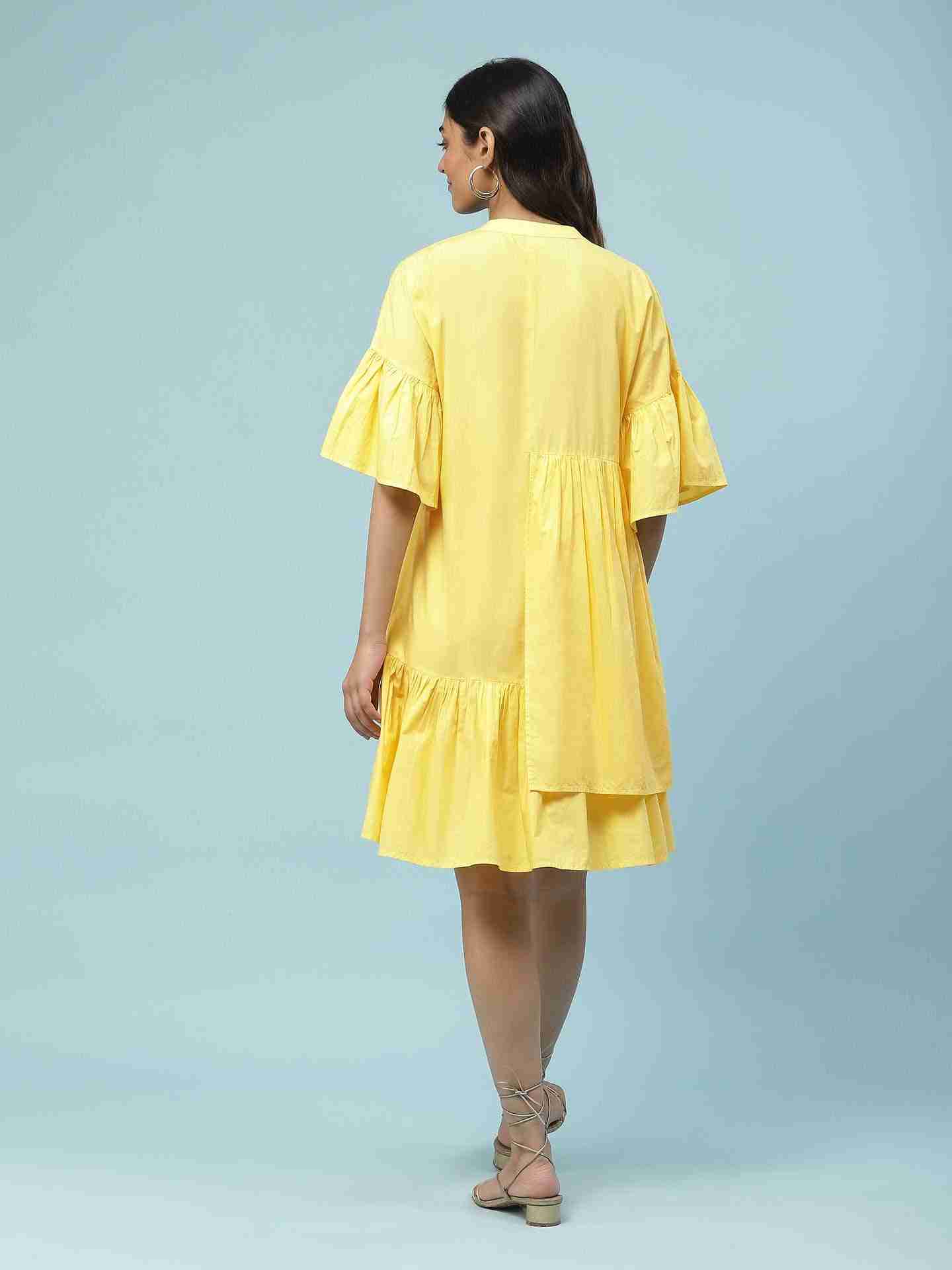 Yellow Havana Short Dress