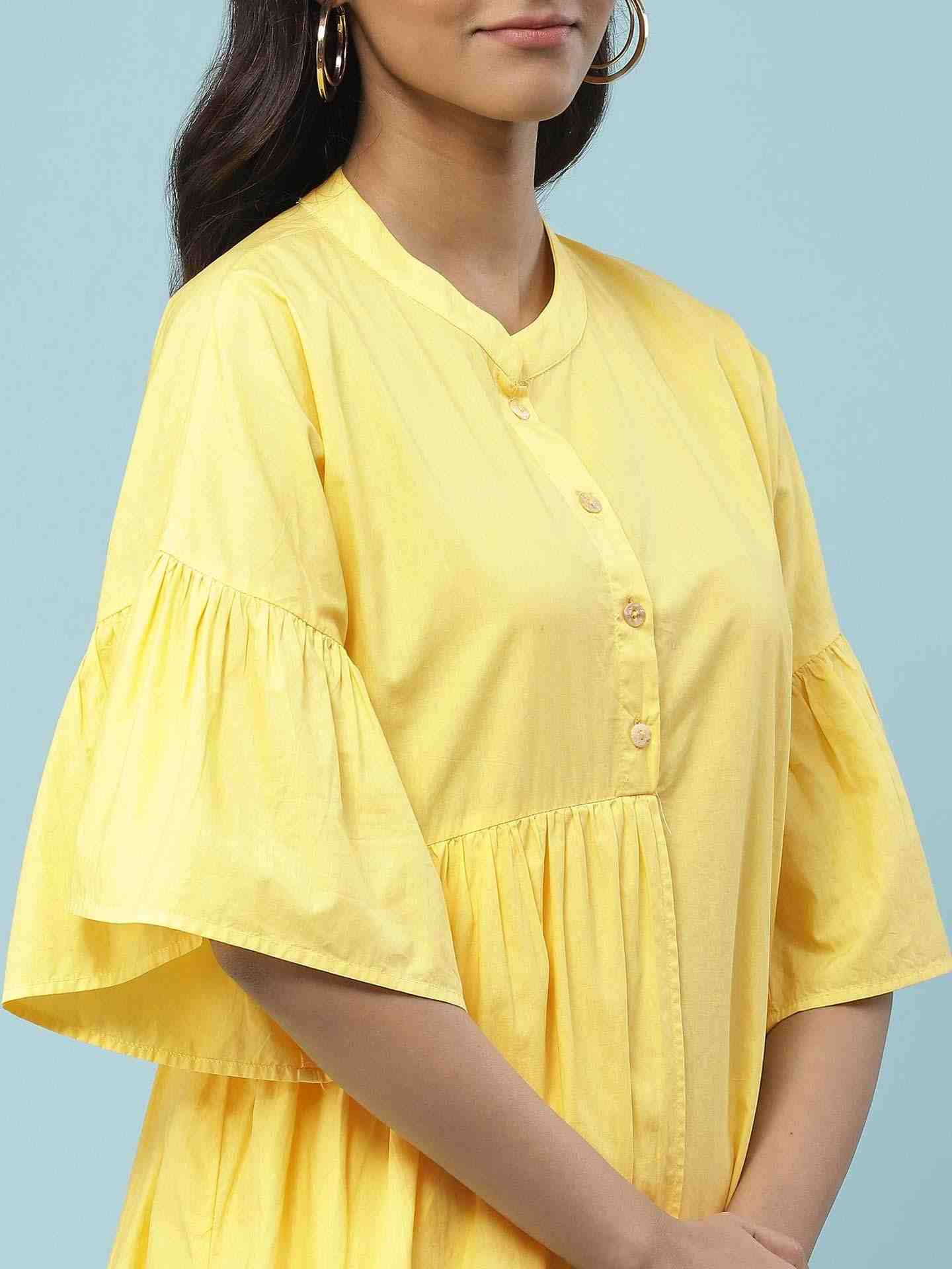 Yellow Havana Short Dress