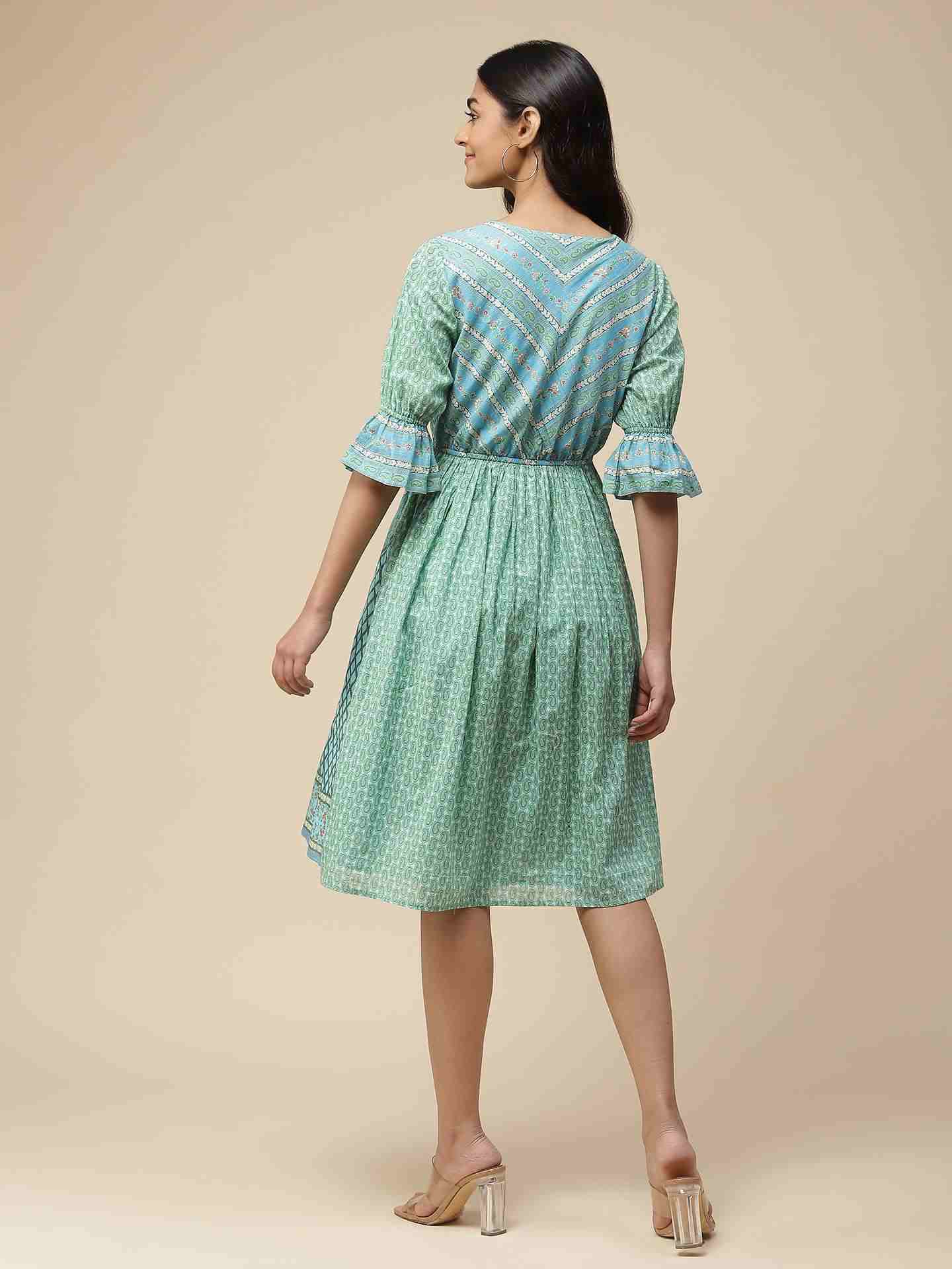 Blue Viti Short Dress