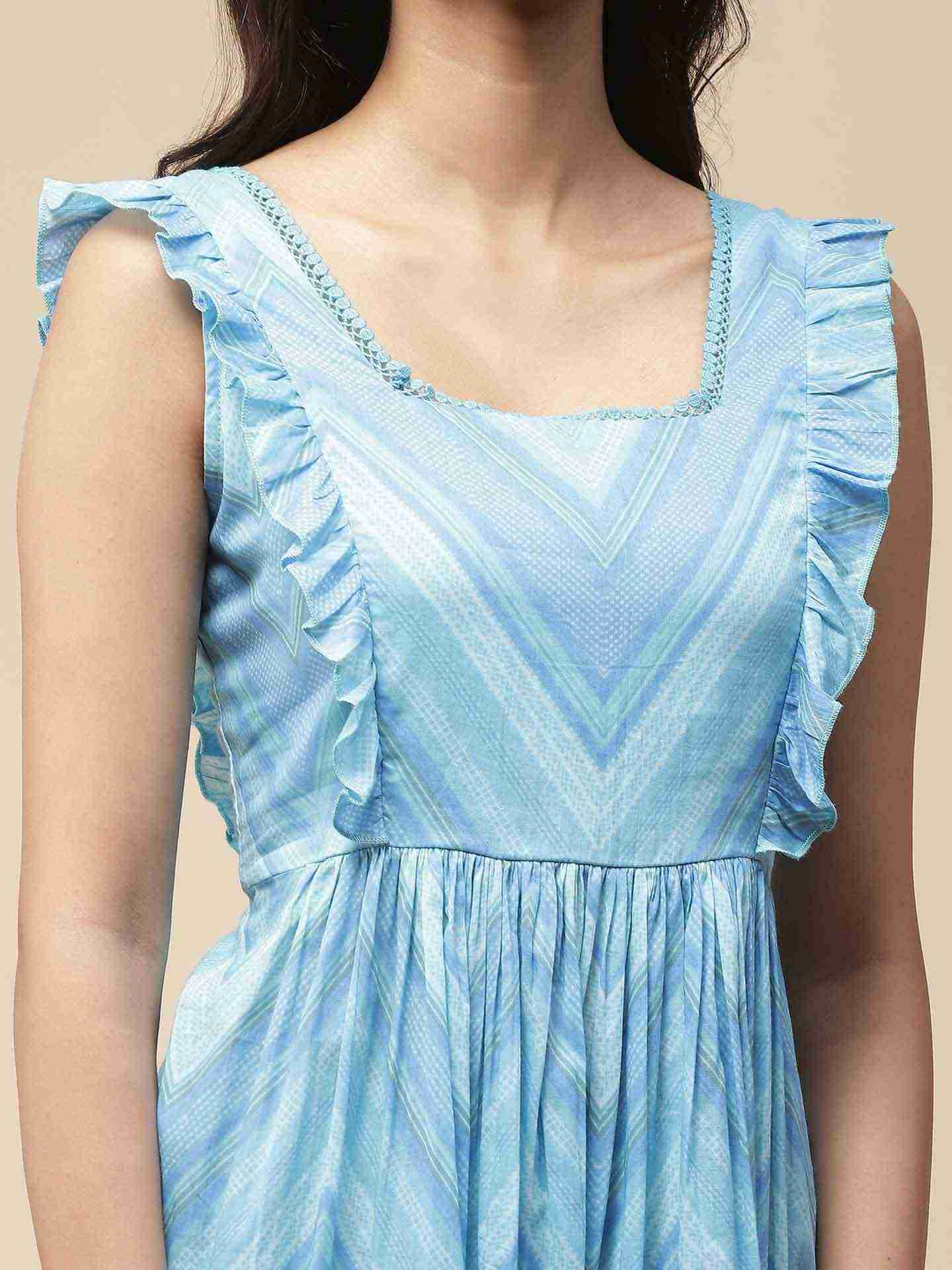 Blue Vanya Short Dress