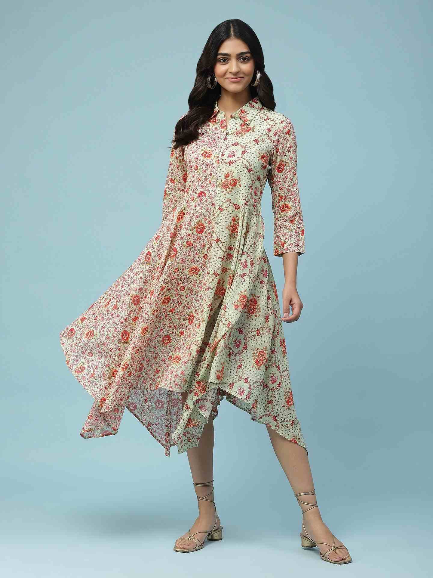 Green Mahir Shirt Dress