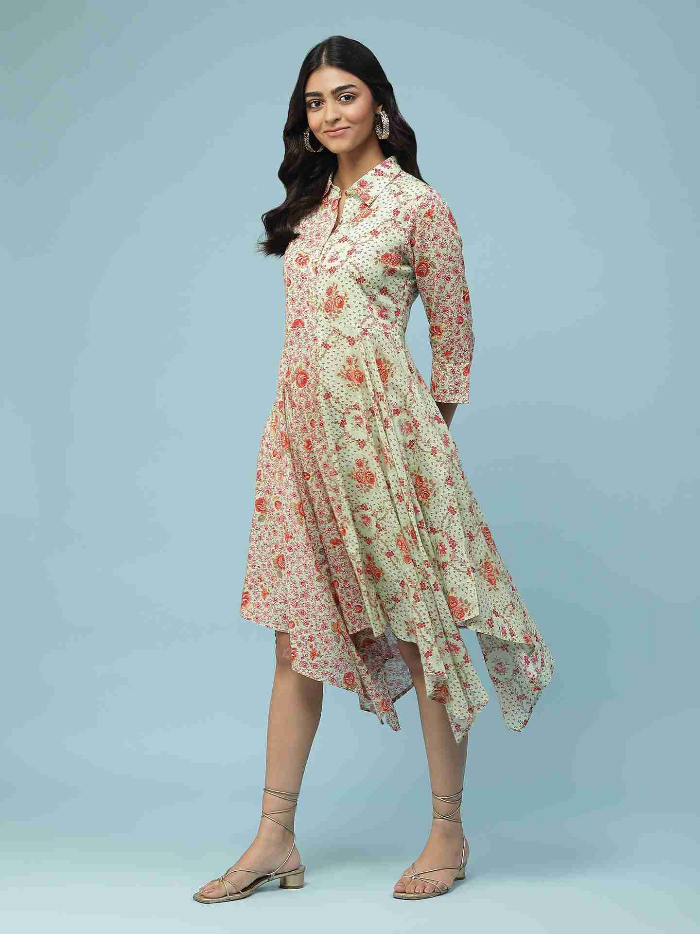 Green Mahir Shirt Dress