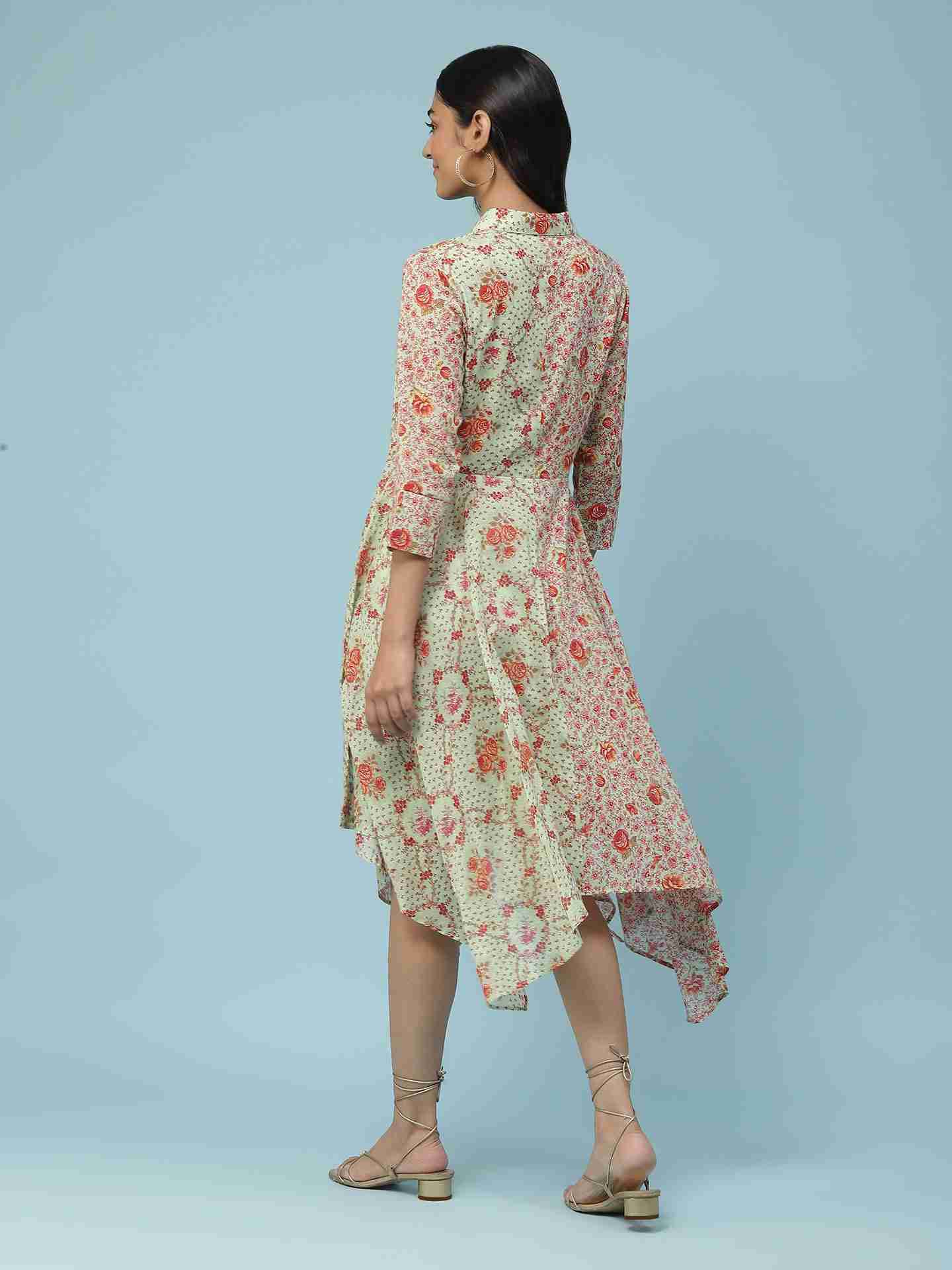 Green Mahir Shirt Dress